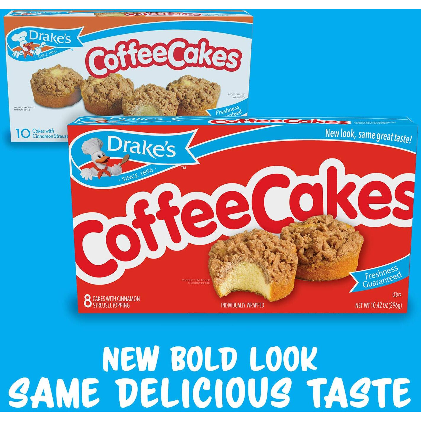 Drake's Coffee Cakes, 40 Individually Wrapped Breakfast Pastries (5 Boxes)