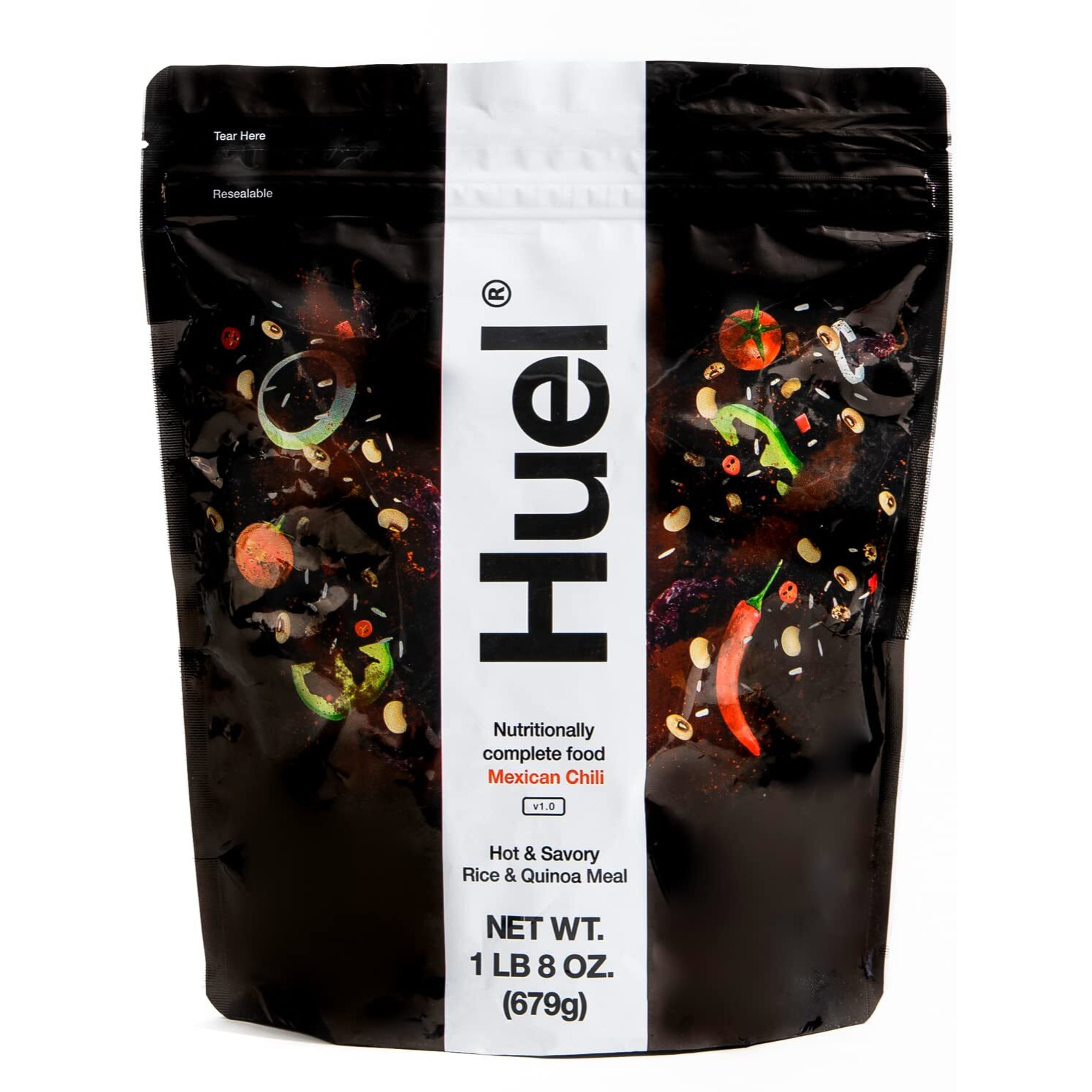 Huel Hot And Savory Instant Meal Replacement - Mexican Chili - 14 Scoops Packed With 100% Nutritionally Complete Food, Including 23G Of Protein, 14G Of Fiber, And 27 Vitamins And Minerals