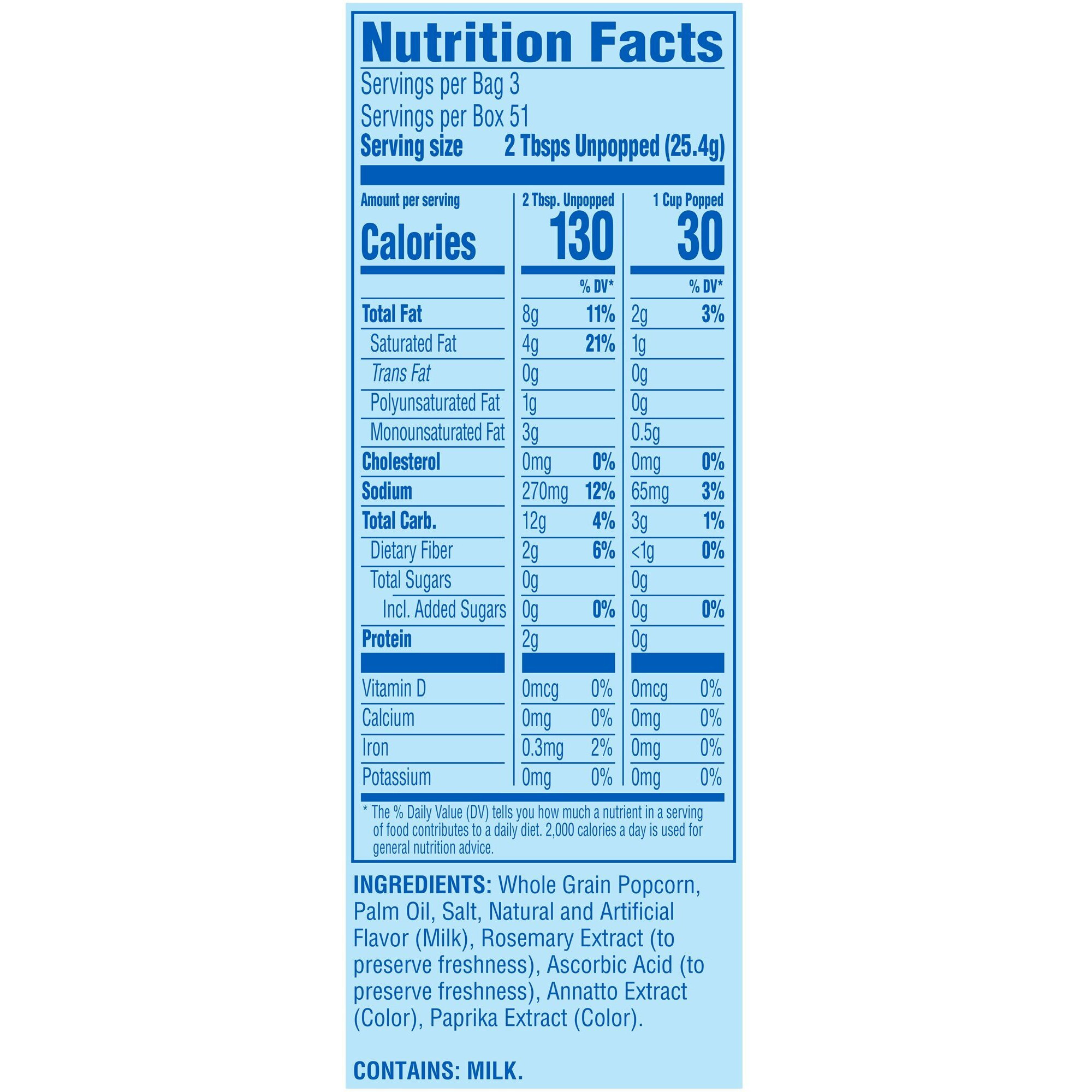 Pop Secret Popcorn, Movie Theater Butter, 3 Ounce Microwave Bags, 18 Count Pantry Pack