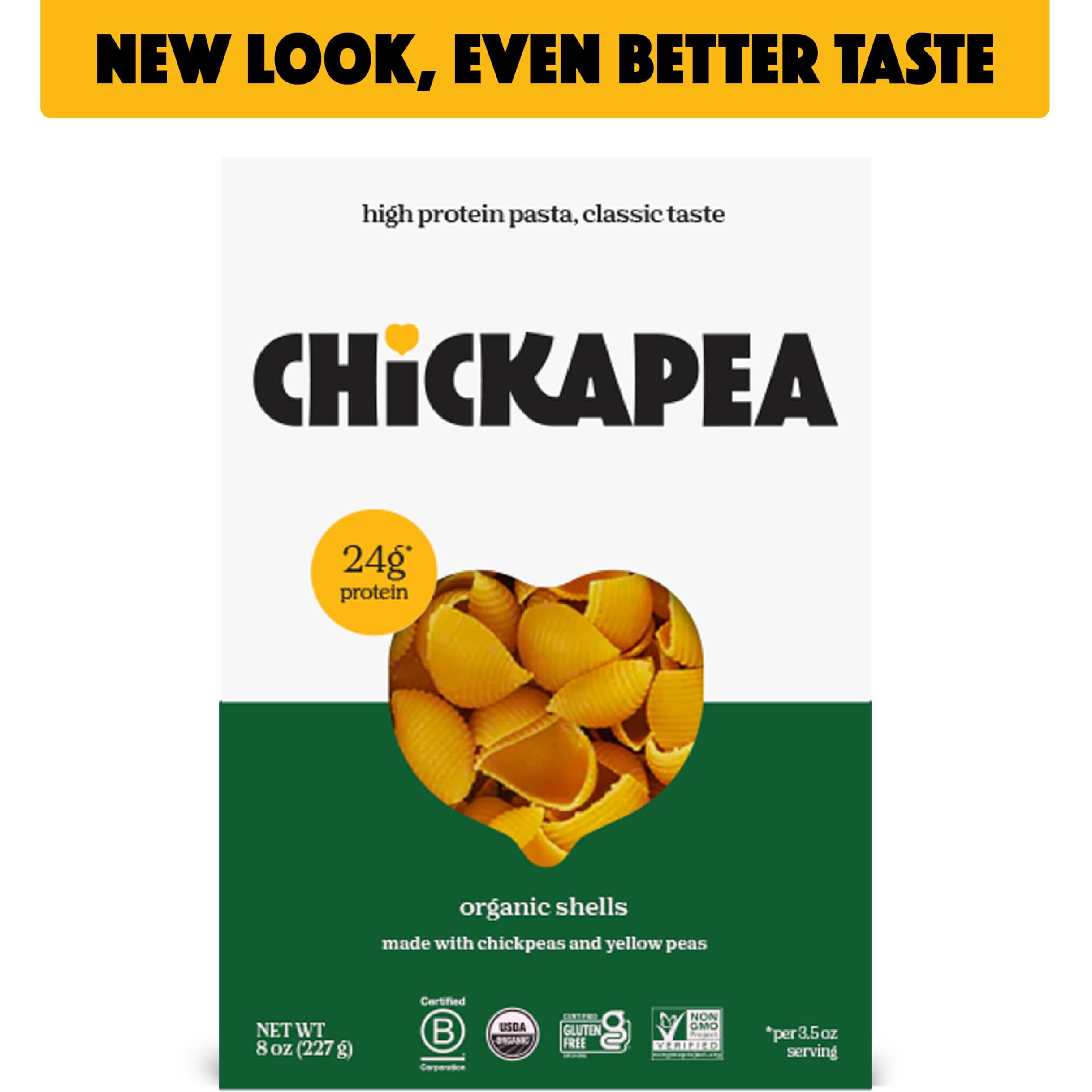 Chickapea Organic Chickpea Pasta - Shells - 8 Oz (Pack Of 6)