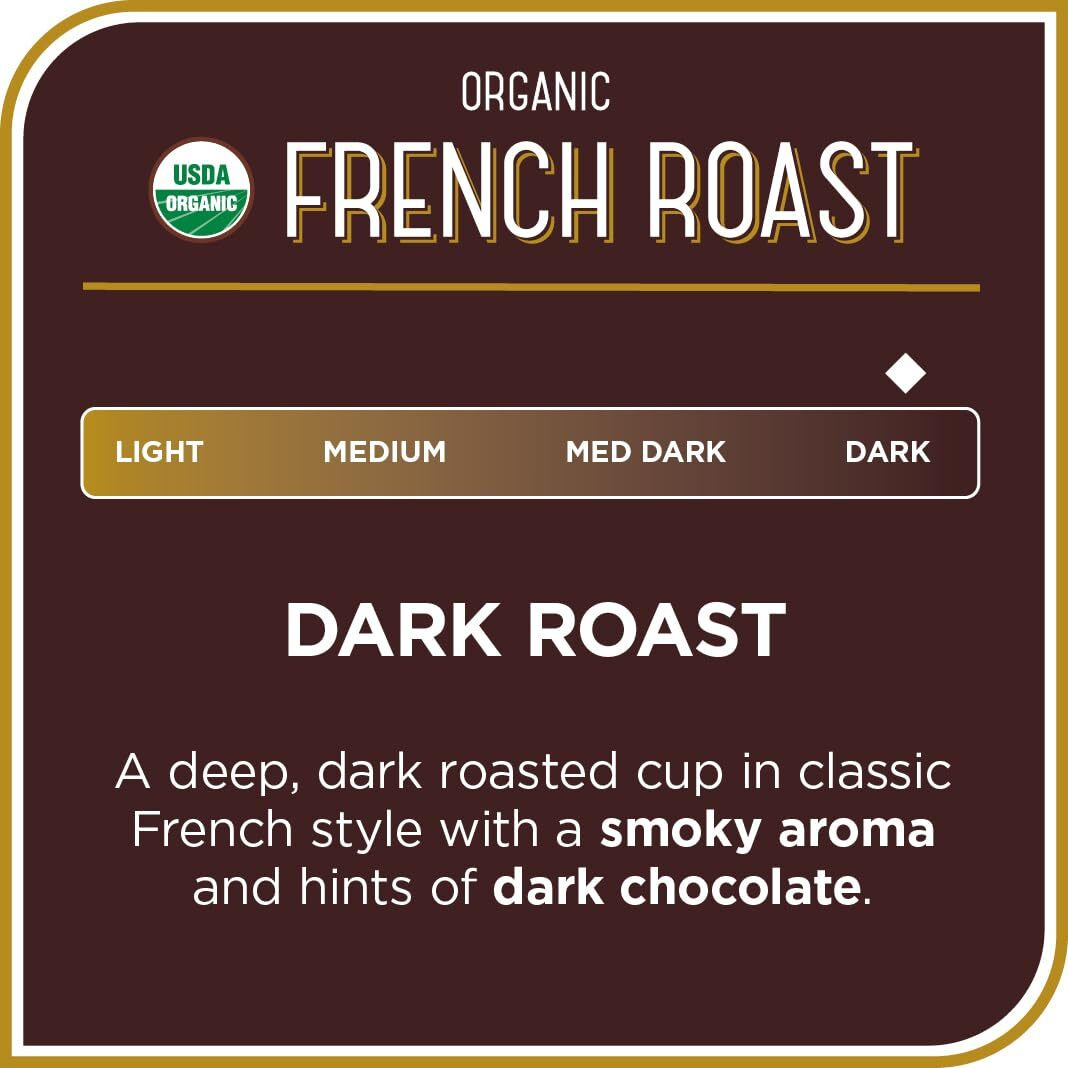 Don Francisco's French Roast Ground Coffee (18 Oz Bag) - Bold And Rich Flavor - Perfect For Coffee Machines & Mugs