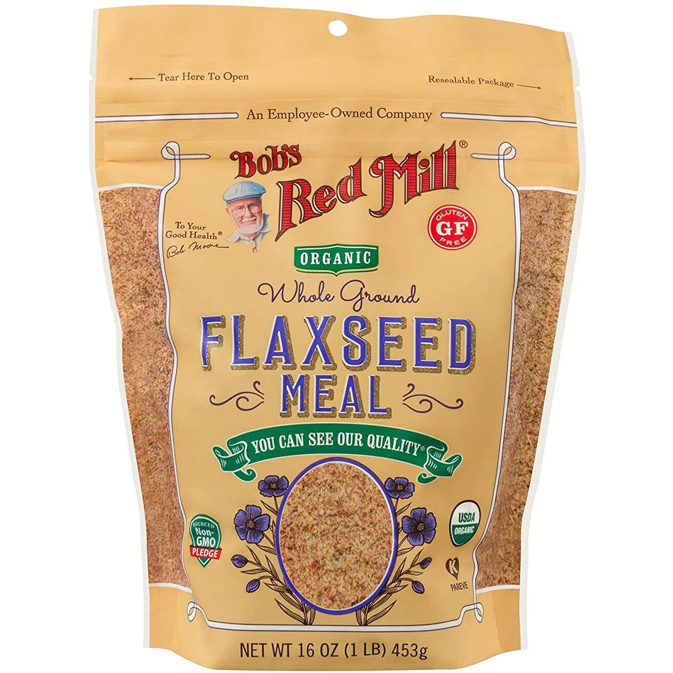 Bob's Red Mill Organic Brown Flaxseed Meal, 16-Ounce (Pack Of 2)