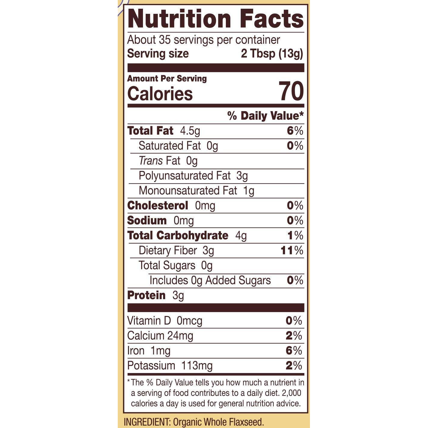 Bob's Red Mill Organic Brown Flaxseed Meal, 16-Ounce (Pack Of 2)