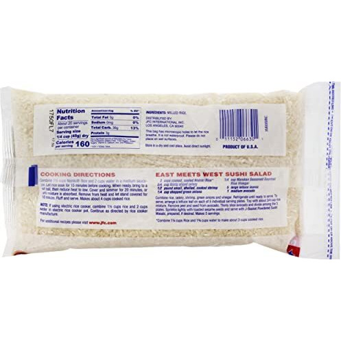 Nishiki Premium Rice Musenmai Premium Medium Grain White Rice, 2 Pound (Pack Of 12)