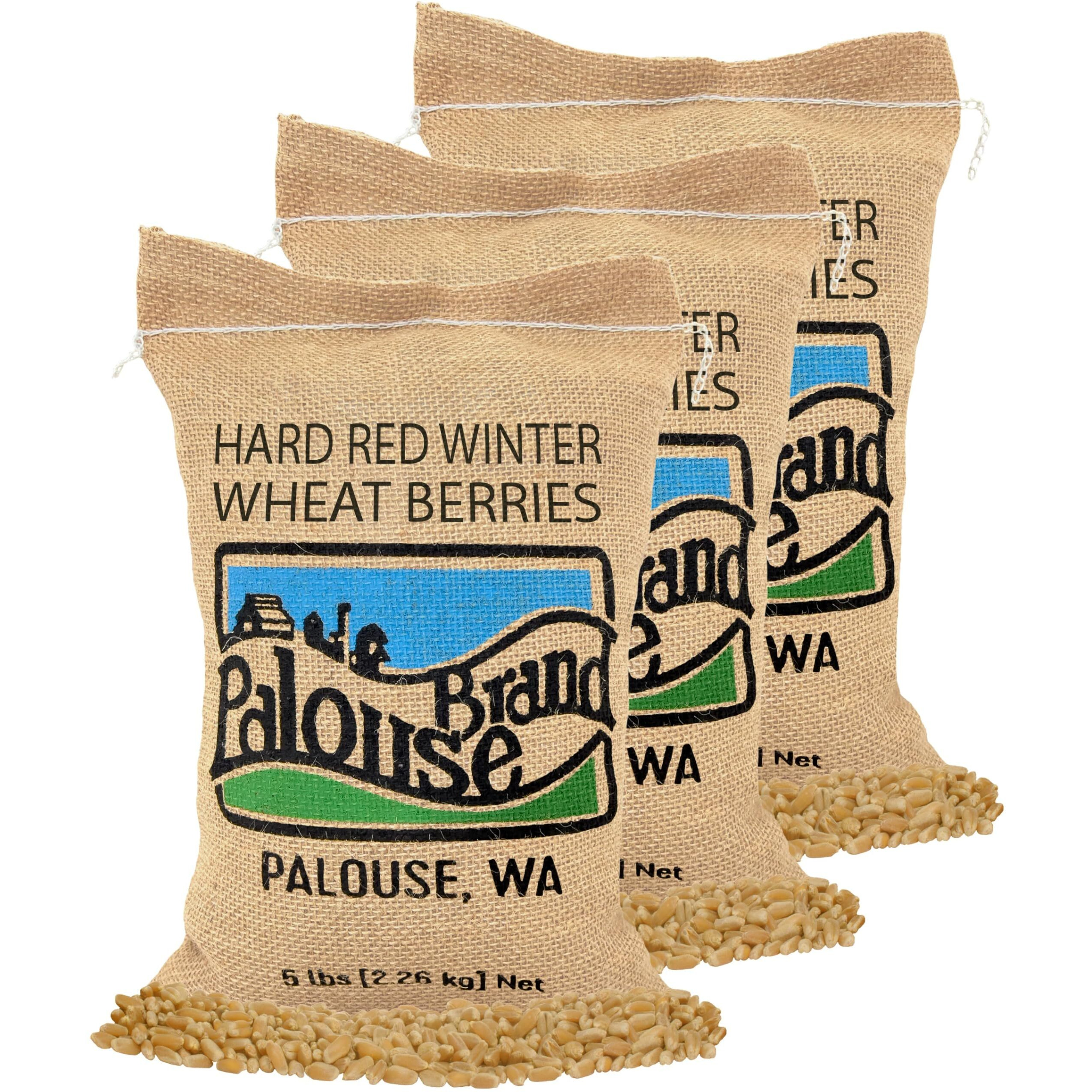 Hard Red Winter Wheat Berries | 15 Lbs | 3 Pack | Family Farmed In Washington State | Non-Gmo Project Verified | Kosher