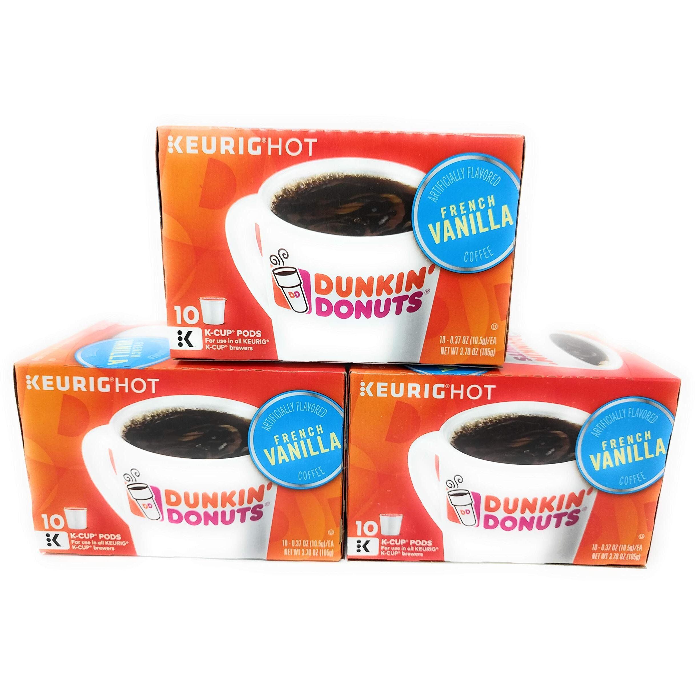 Dunkin' Donuts K-Cups French Vanilla 10 Count (Pack Of 3)