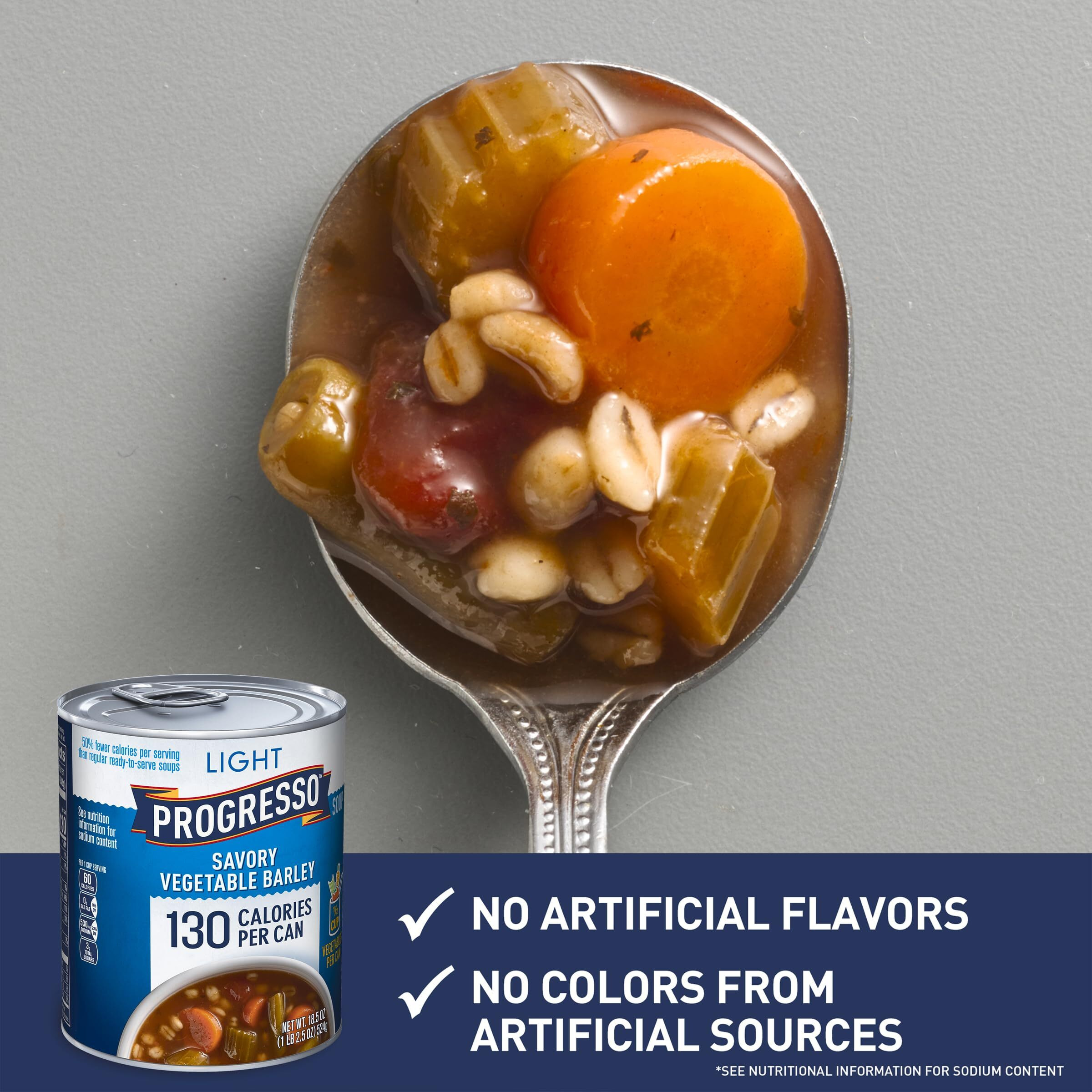 Progresso Light, Savory Vegetable Barley Canned Soup, 18.5 Oz. (Pack Of 12)