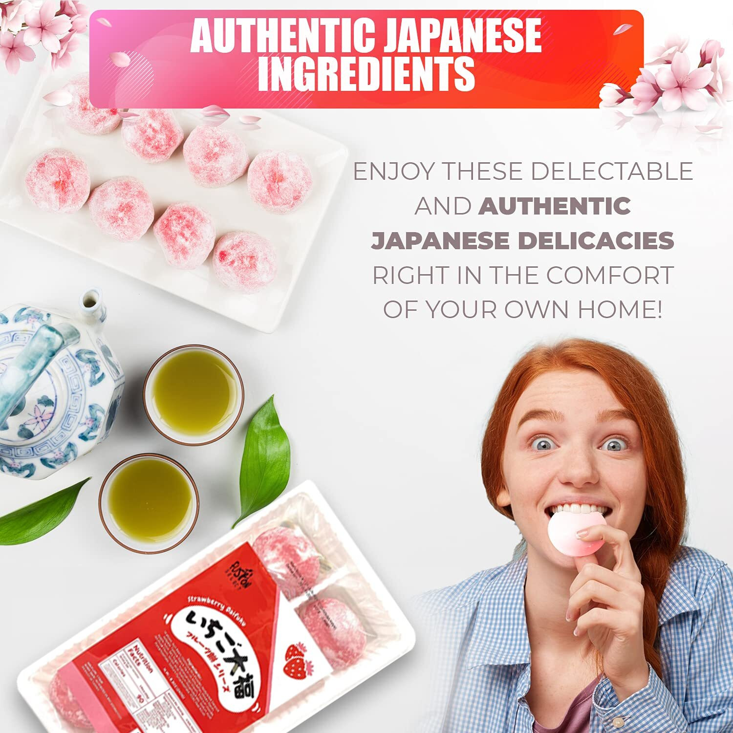 Fusion Select Japanese Mochi Fruit Daifuku Japanese Desert Sweet Rice Cake Fruit Mochi Daifuku 240G/ 8.46Oz (Mango Flavor, 8.46 Ounce)