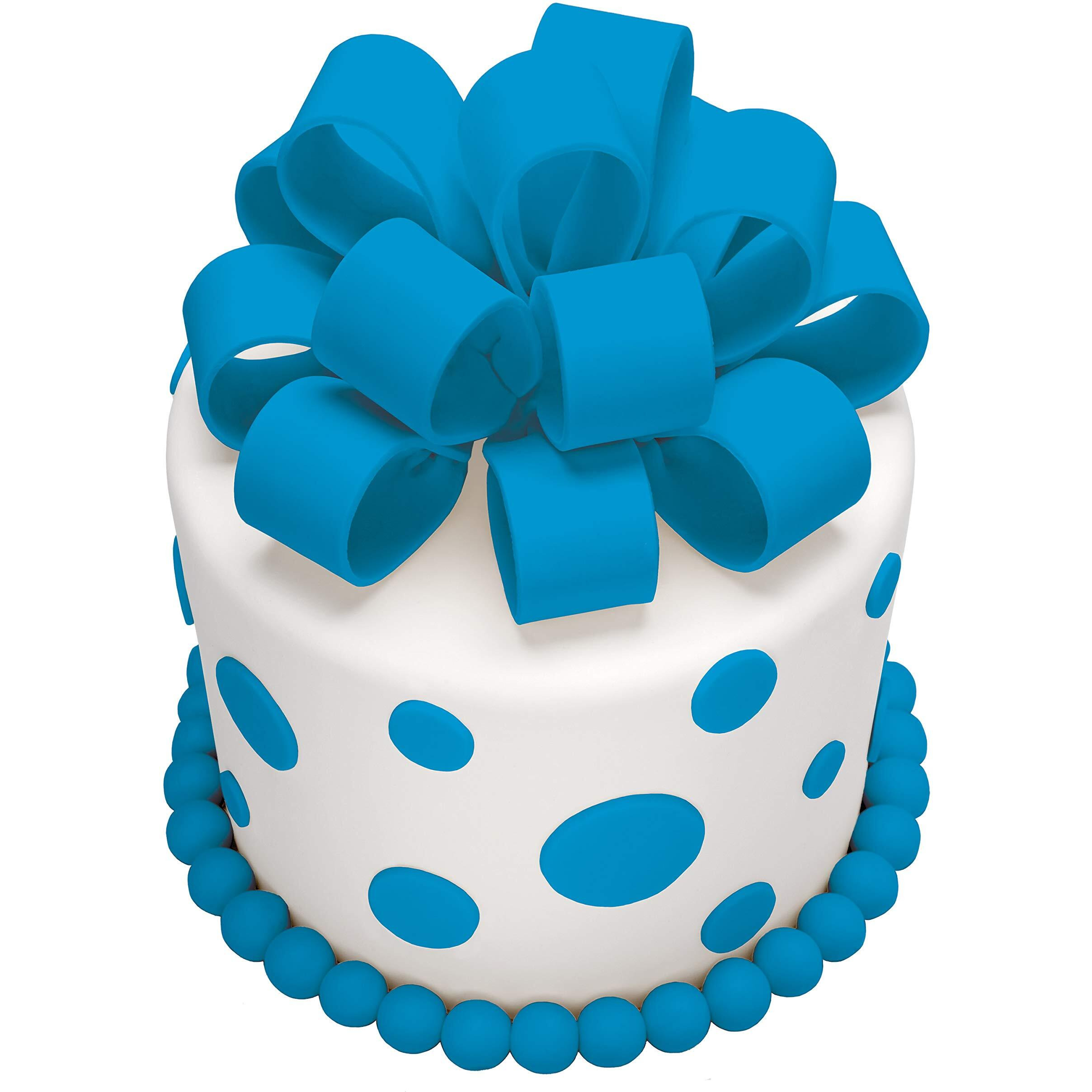 Satin Ice Blue Fondant, Vanilla, 2 Pounds