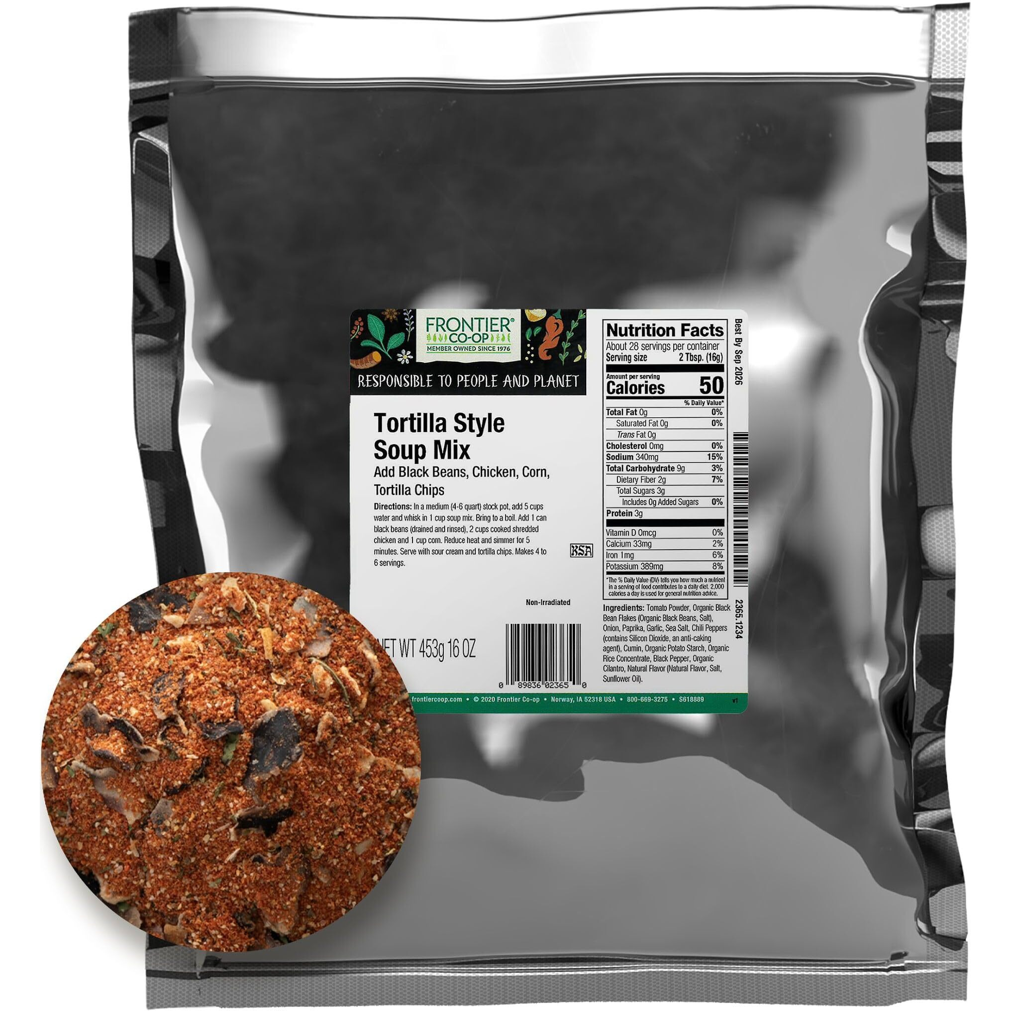 Frontier Bulk Tortilla Style Soup Mix, 16 Ounce