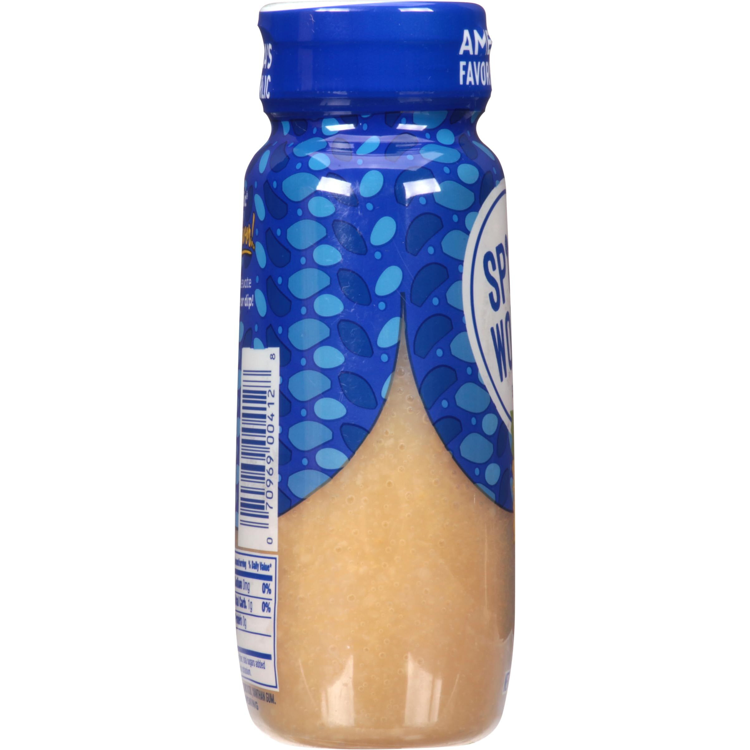 Spice World Squeezable Minced Garlic In Extra Virgin Olive Oil- 9.5 Oz Garlic Container - Ready-To-Use Seasonings For Cooking, Simply Squeeze The Convenient Package To Easily Add Flavor