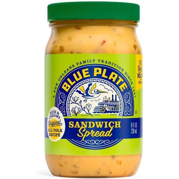 Blue Plate Mayonnaise Sandwich Spread, 8 Fl Oz Jar (Pack Of 1)