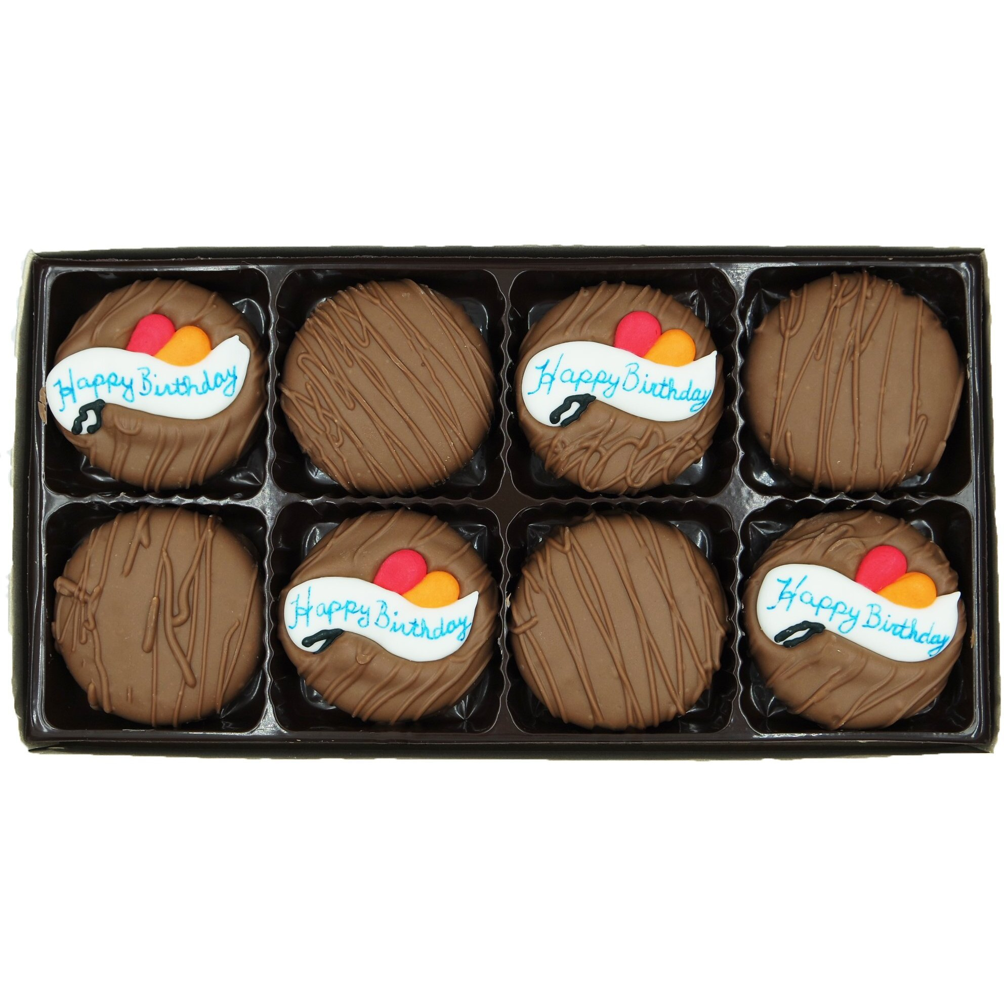 Philadelphia Candies Milk Chocolate Covered Oreo Cookies, Happy Birthday Gift Net Wt 8 Oz