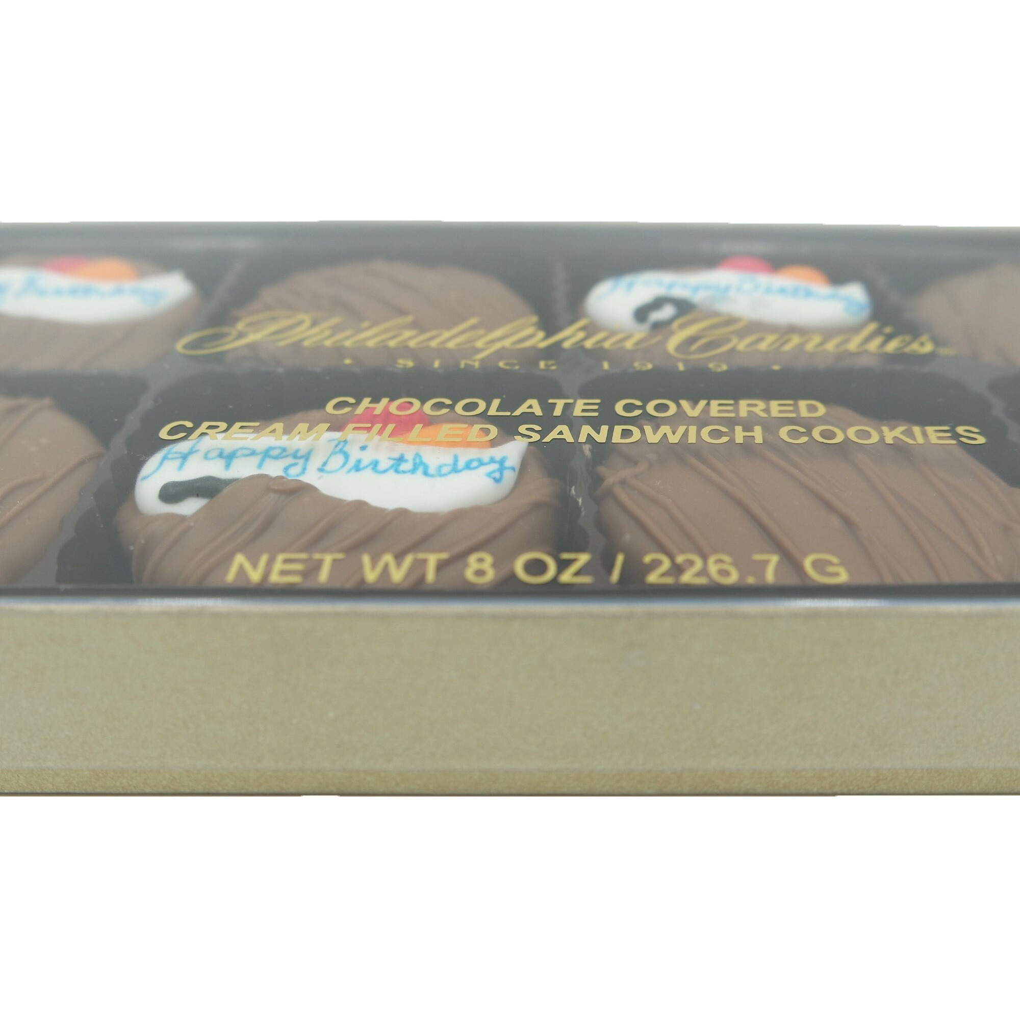 Philadelphia Candies Milk Chocolate Covered Oreo Cookies, Happy Birthday Gift Net Wt 8 Oz
