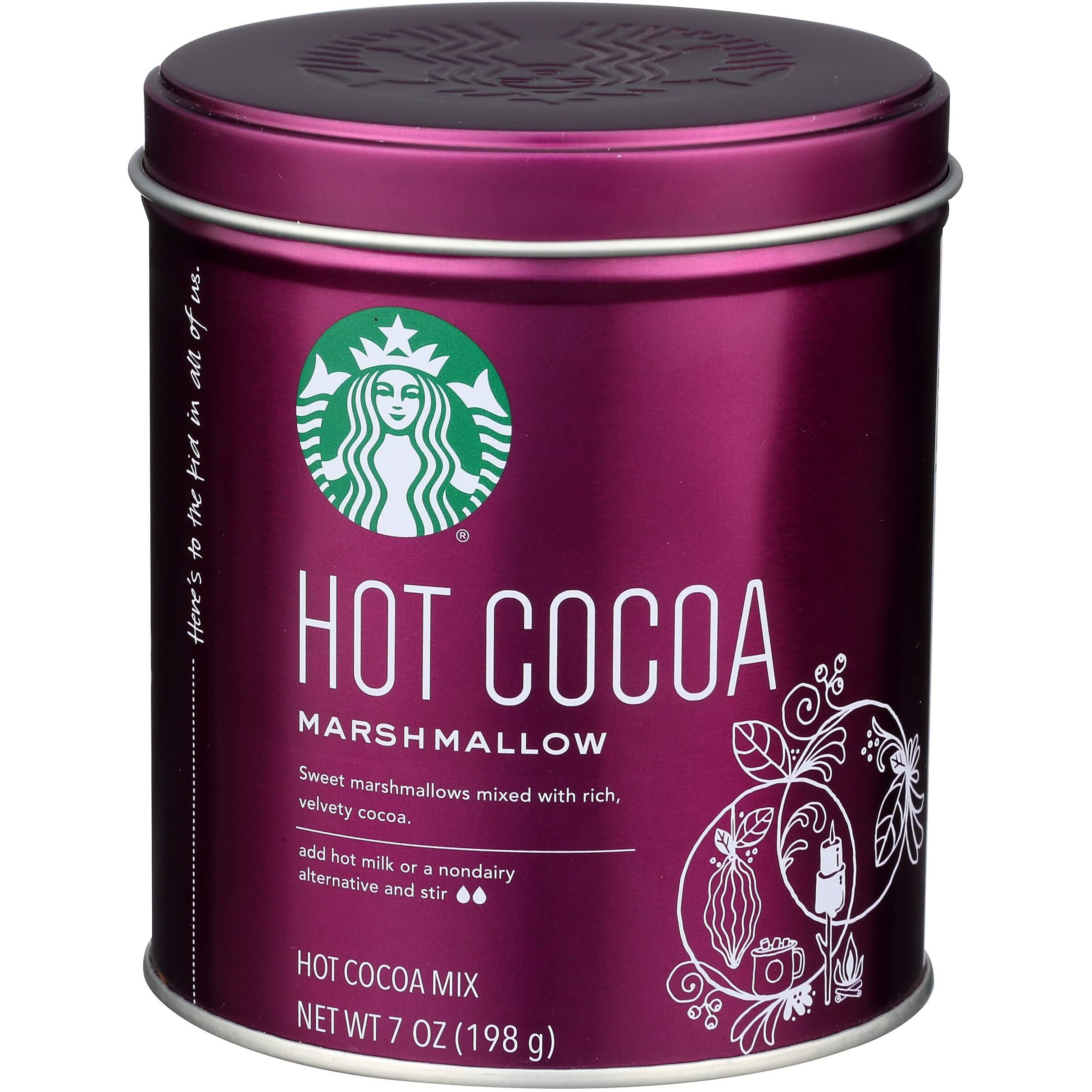 Starbucks Hot Cocoa, Marshmallow, 7 Ounce