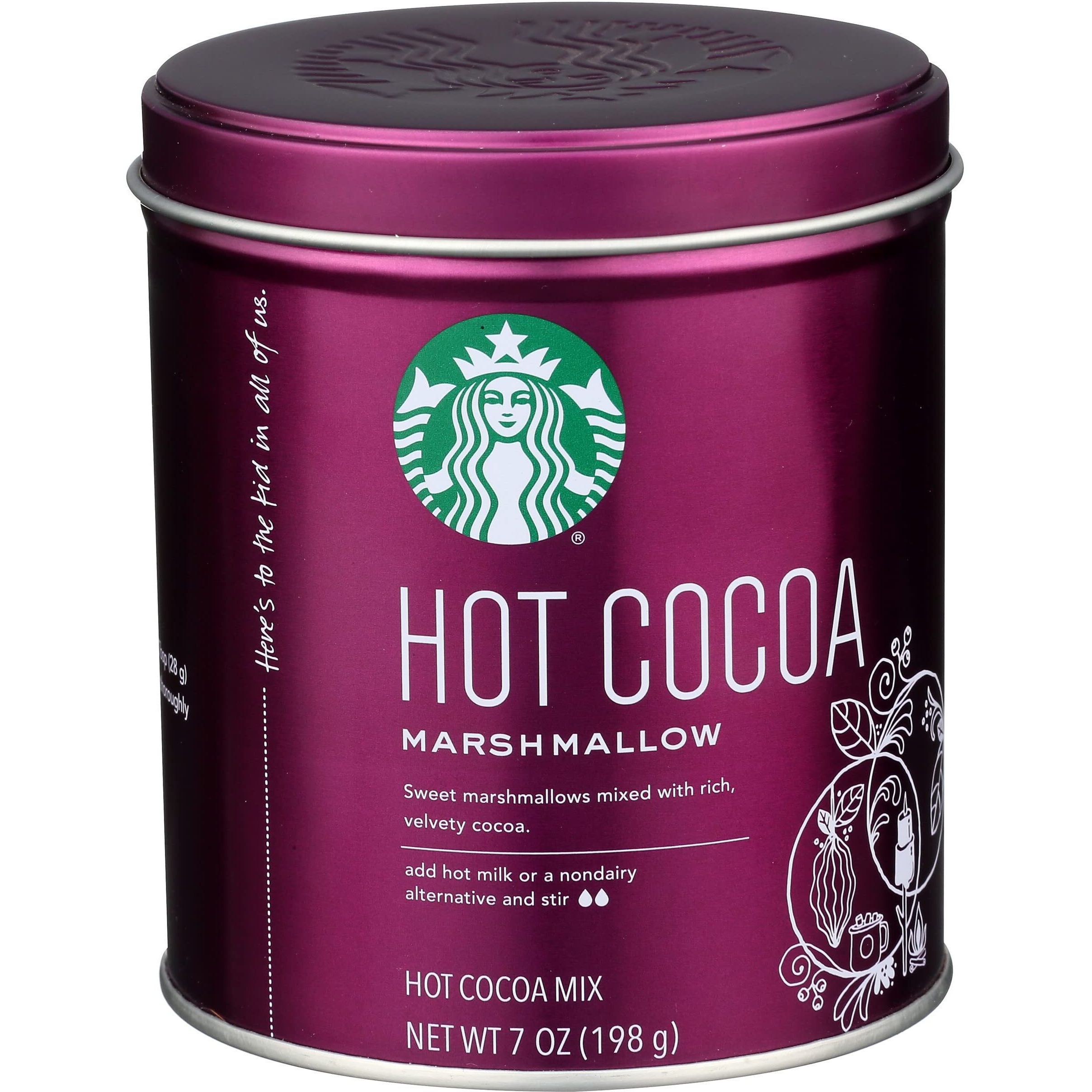 Starbucks Hot Cocoa, Marshmallow, 7 Ounce