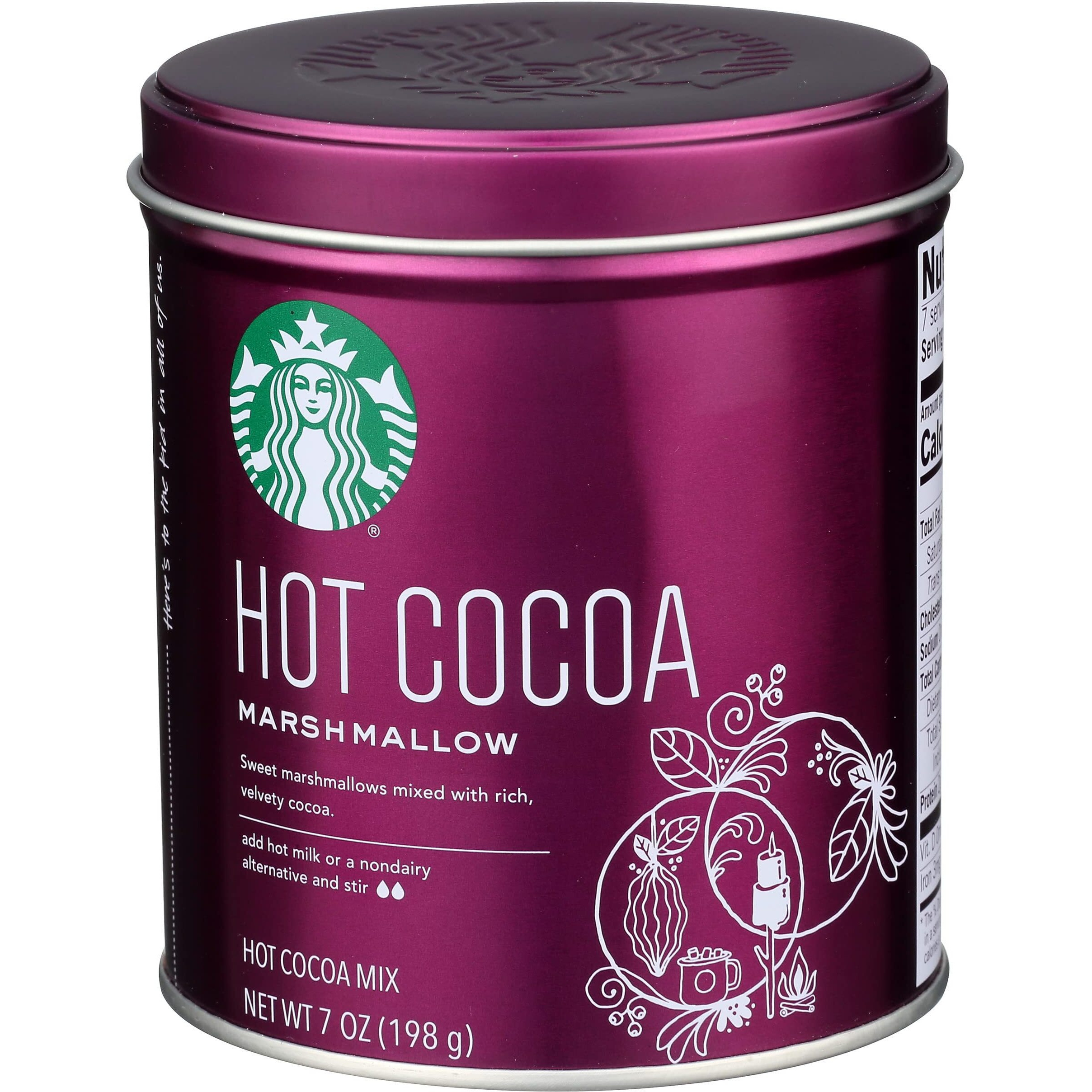 Starbucks Hot Cocoa, Marshmallow, 7 Ounce