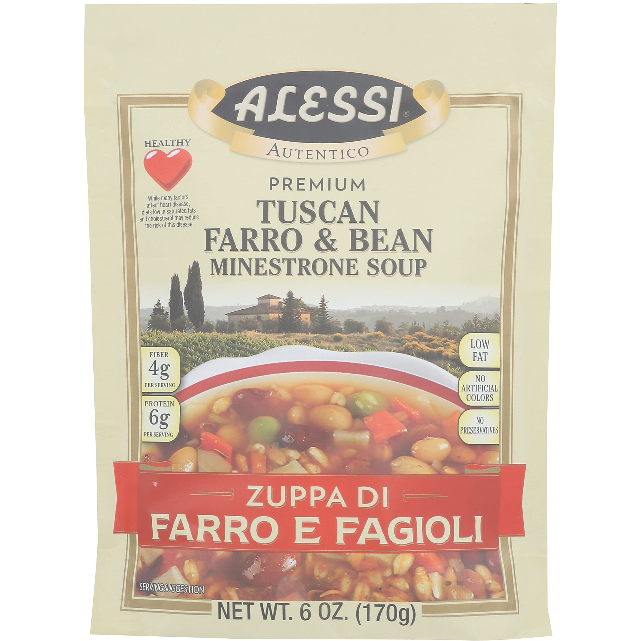 Alessi Mix Soup Tscn Farro Bean, 6 Oz (Pack Of 6)