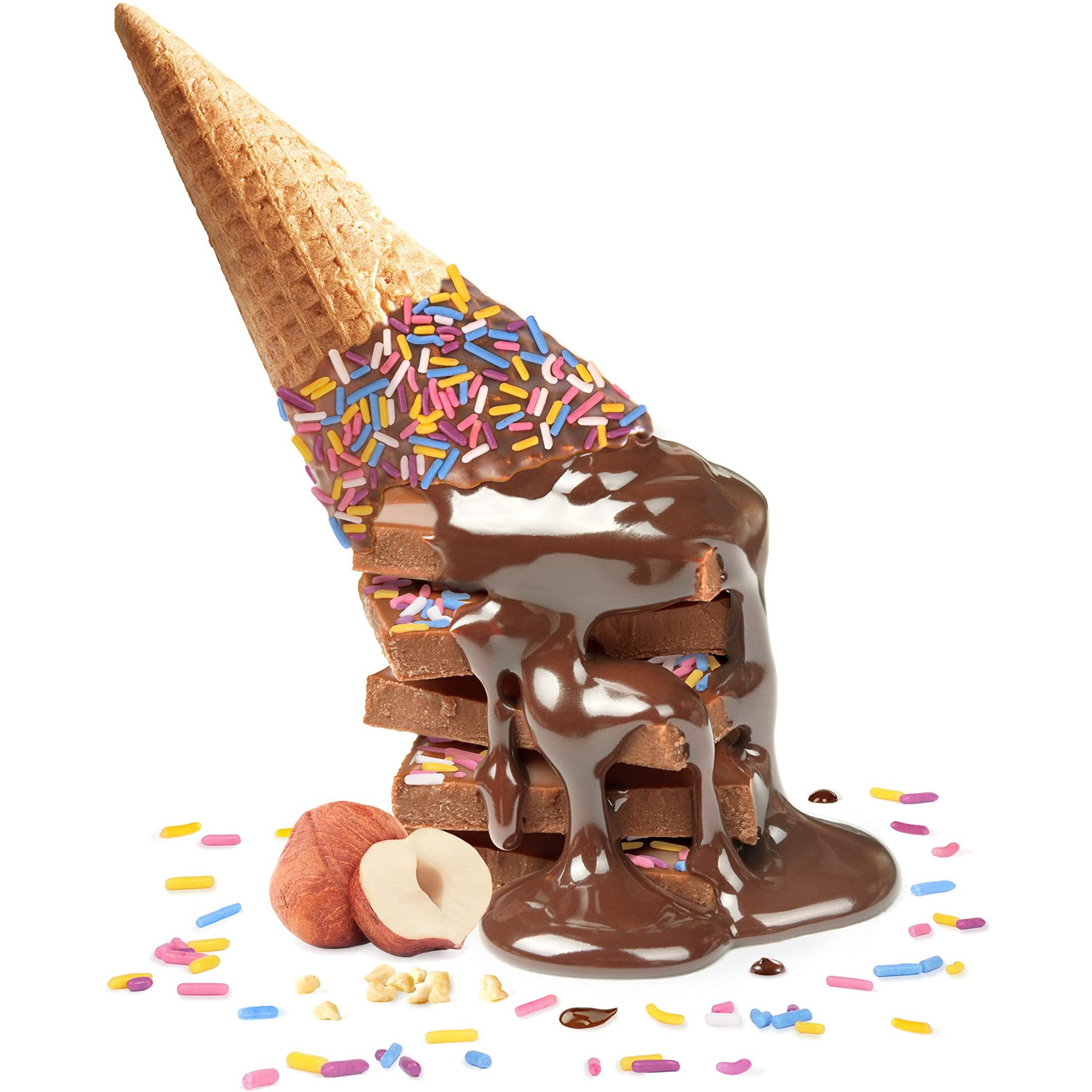 Chuao Chocolatier Sprinkle Dreams Milk Chocolate Mini Bars | Gourmet Chocolate Artisan European No Preservatives | For Gift Baskets, Christmas, Valentines Day, Gifts For Women, Men, Birthday, Thank You, Care Package | 24 Pack