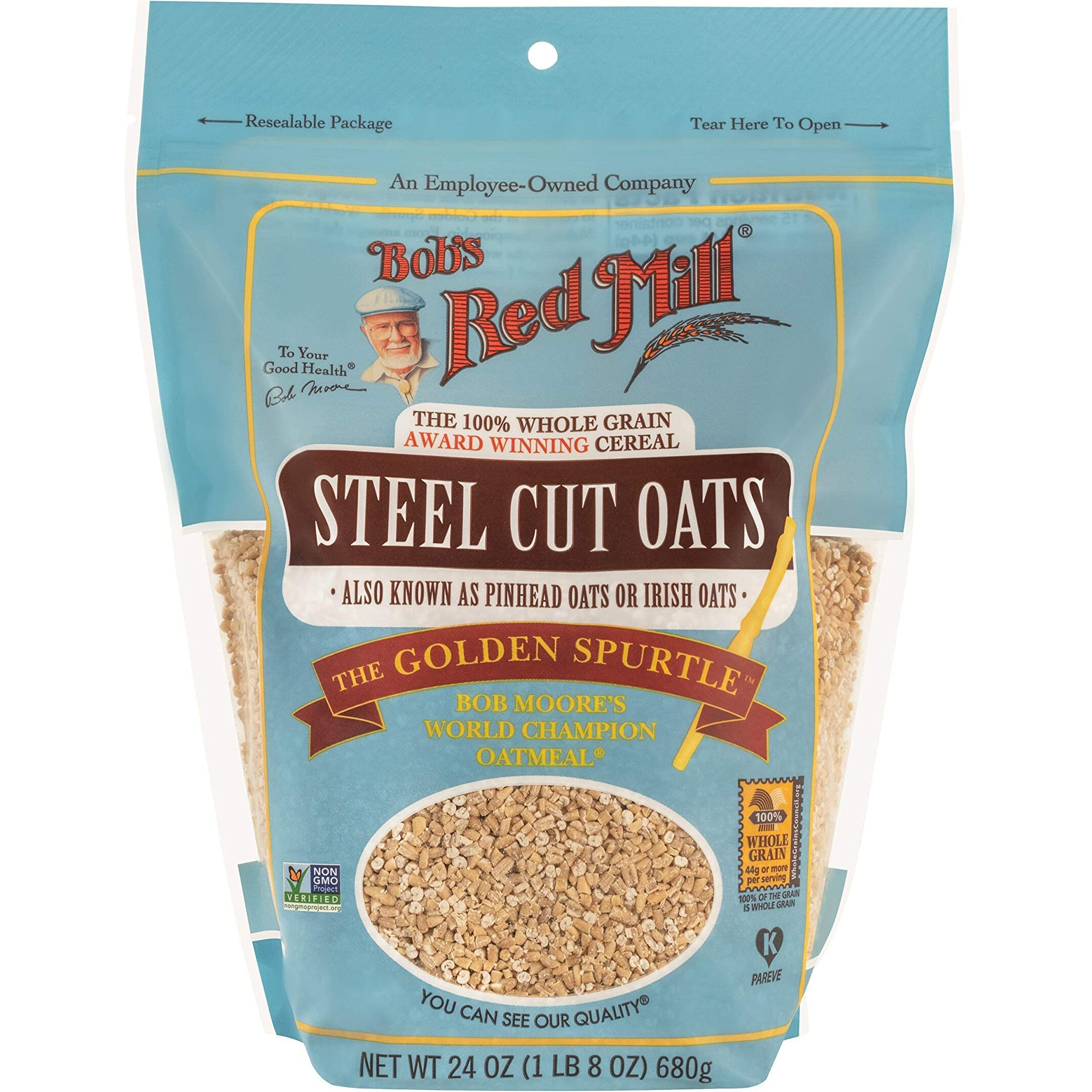 Bob's Red Mill Oats Steel Cut - 24 Oz - 2 Pk