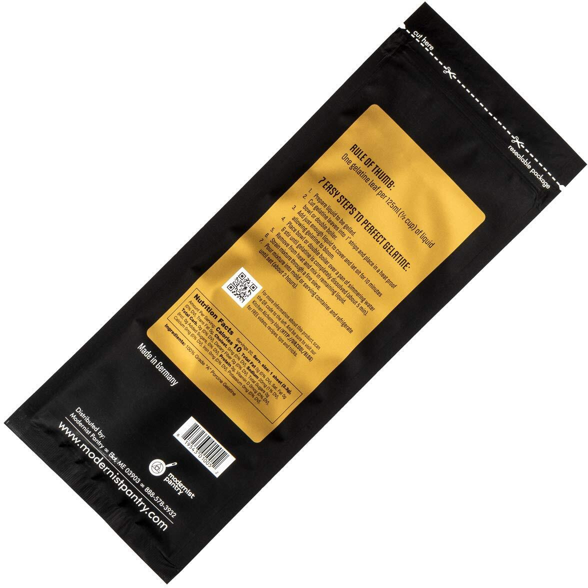 Perfectagel Bronze Gelatin Sheets (140 Bloom) - 20 Sheets