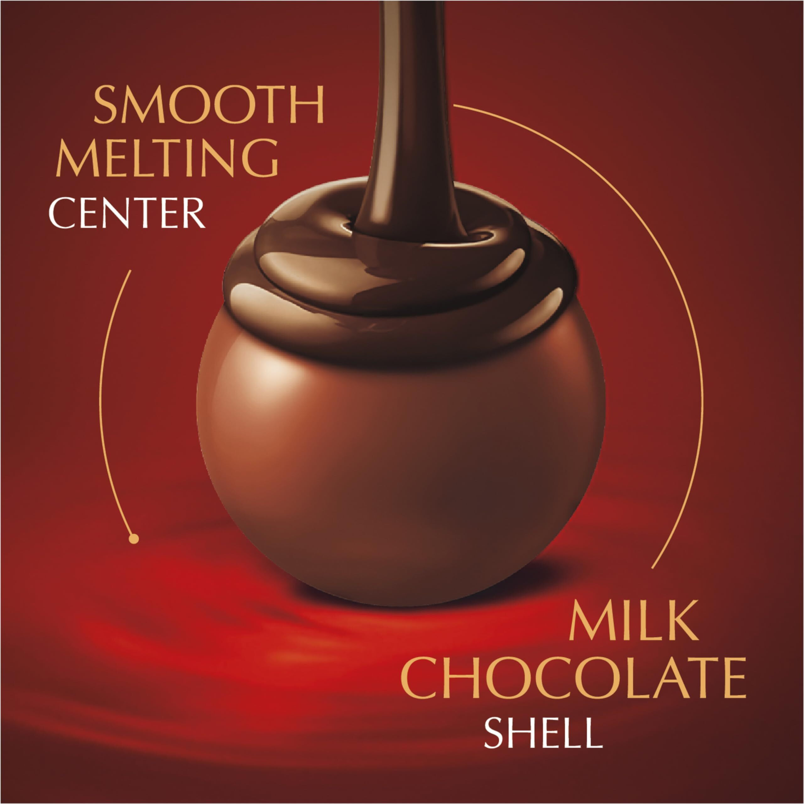 Lindt Lindor Double Chocolate Milk Chocolate Candy Truffles, Milk Chocolate With Smooth, Melting Truffle Center, 5.1 Oz. Bag