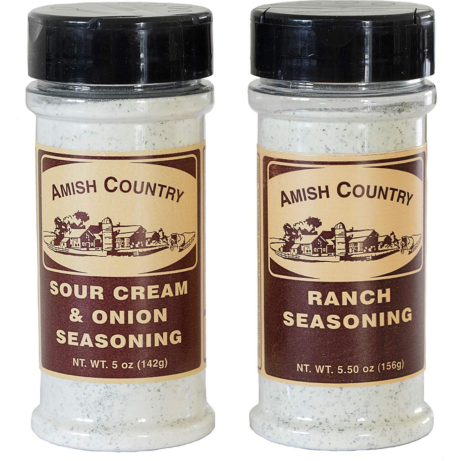 Amish Country Popcorn | Seasoning Variety Pack | Sour Cream And Onion & Ranch Popcorn Seasoning | 2 Pack Seasoning Bundle
