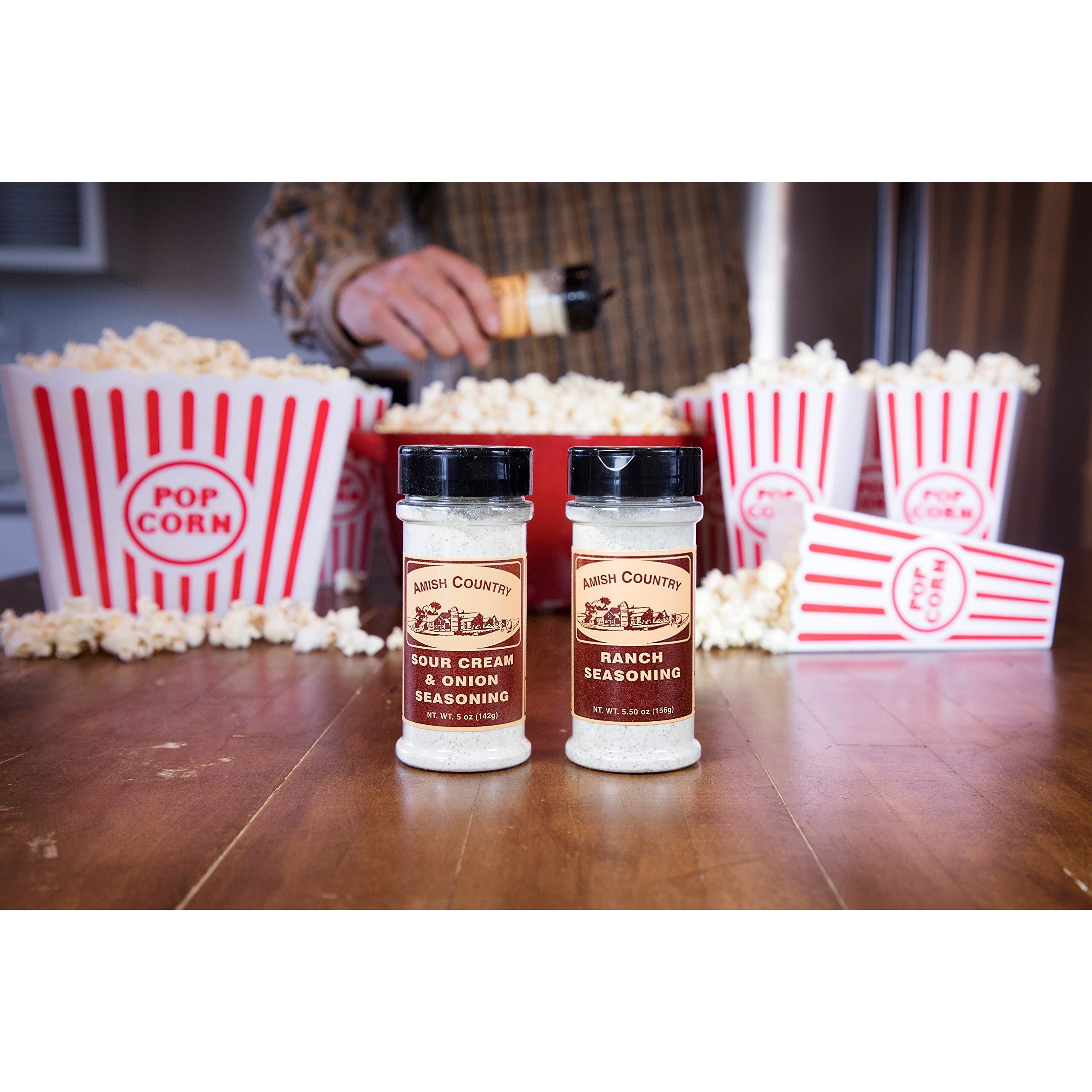 Amish Country Popcorn | Seasoning Variety Pack | Sour Cream And Onion & Ranch Popcorn Seasoning | 2 Pack Seasoning Bundle