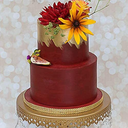 Luster Dust - Metallic Maroon (4G 1X Pump) | Edible Vegan Dust & Paint For Cake Decorating, Ice Cream, Desserts, Cocktails And Beverages By Bakell