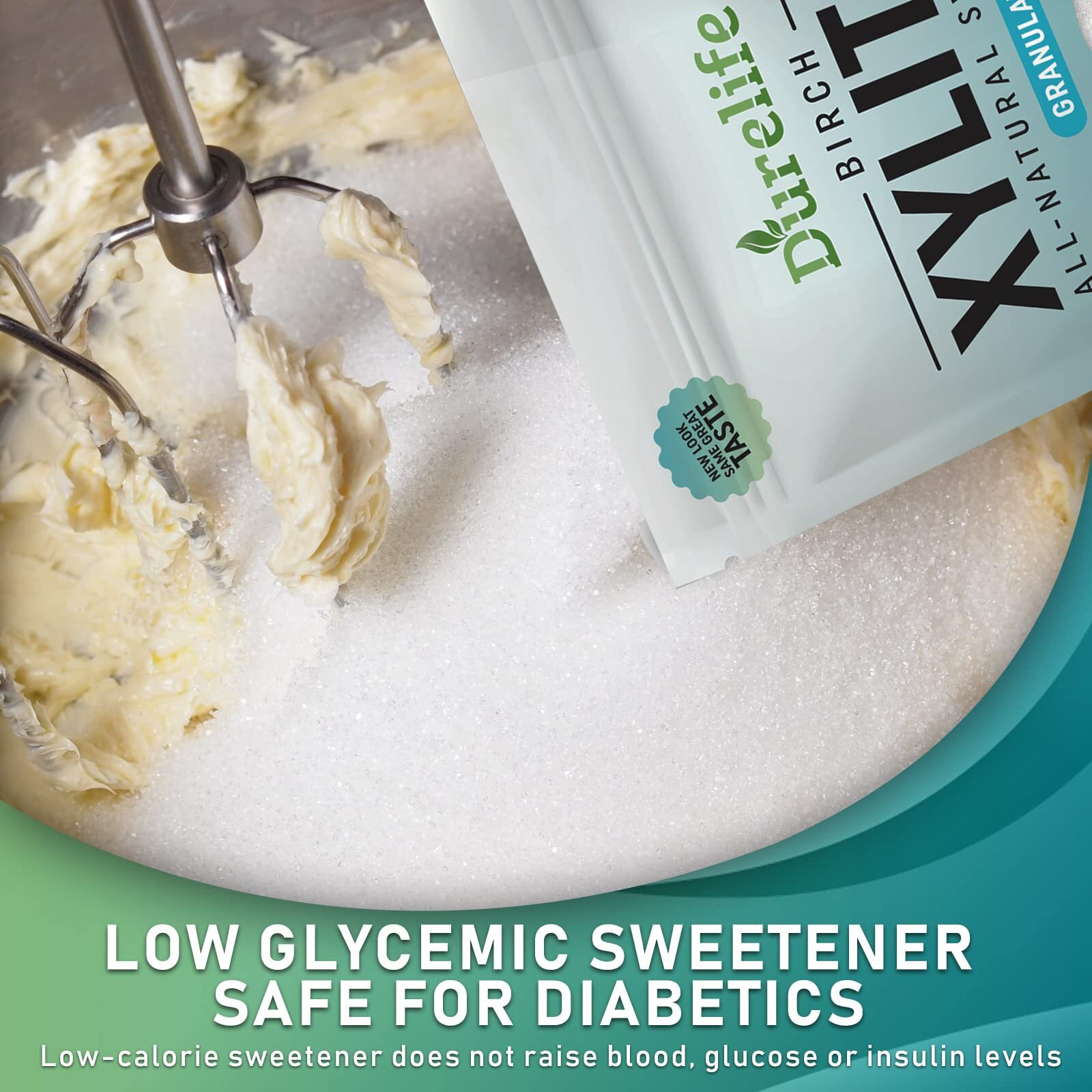 Durelife Xylitol Sugar Substitute 4 Oz Made From 100 % Pure Birch Xylitol Non Gmo - Gluten Free - Kosher ,Natural Sugar Alternative, (4Oz Sample Size)