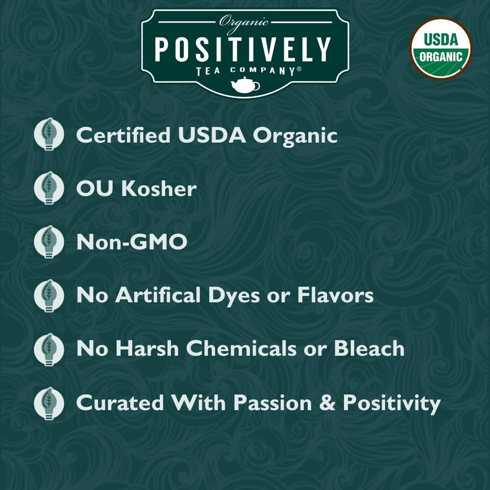 Organic Positively Tea Company, Spearmint Leaf Herbal Tea, Loose Leaf, 16 Ounce