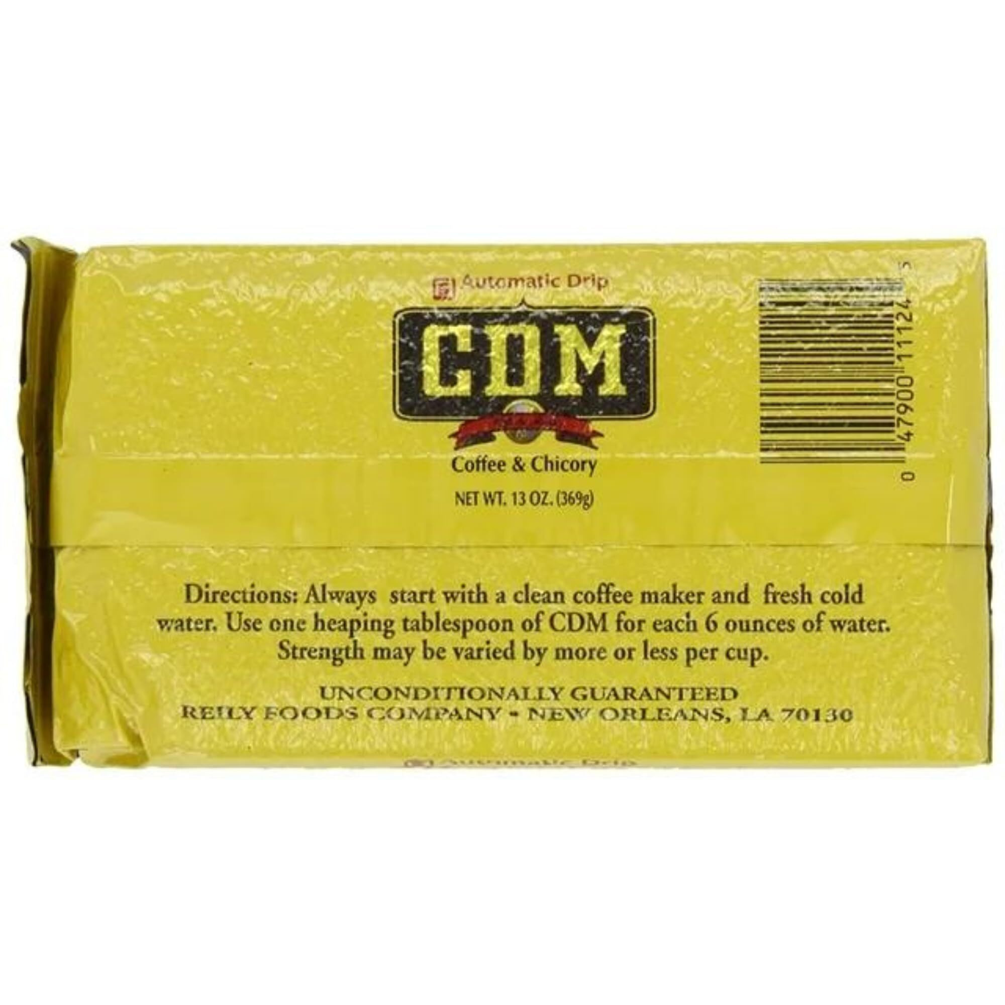 Cdm Ground Coffee & Chicory Automatic Drip, 13Oz Bag (Pack Of 1)