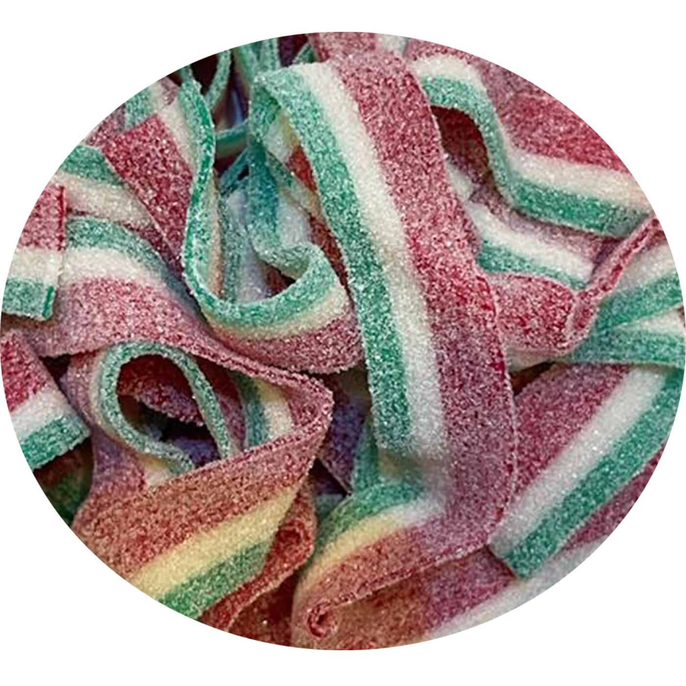 Smarty Stop Sour All Flavor Gummy Belts Candy 1 Pound (Watermelon)