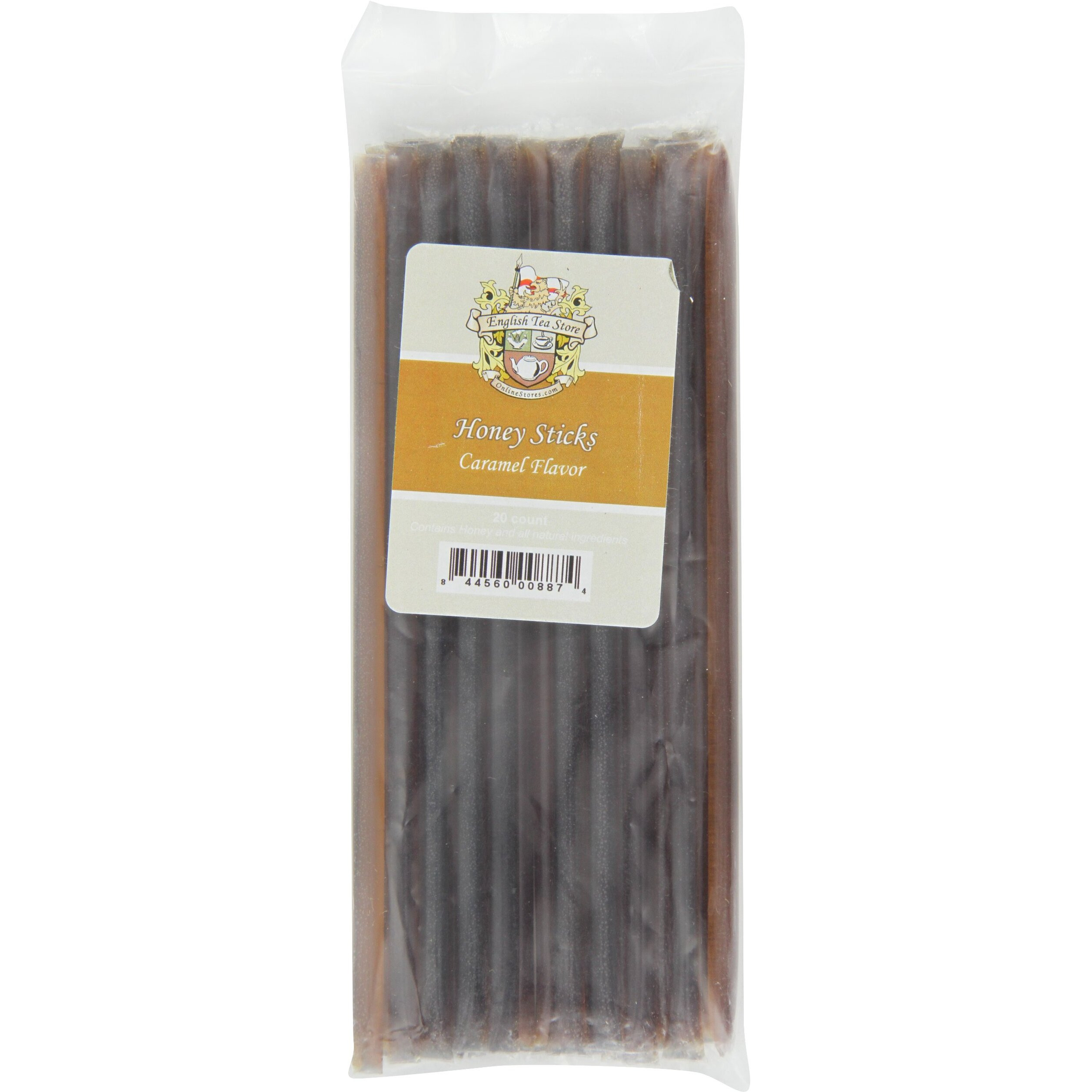 English Tea Store Honey Sticks, Caramel, 20 Count