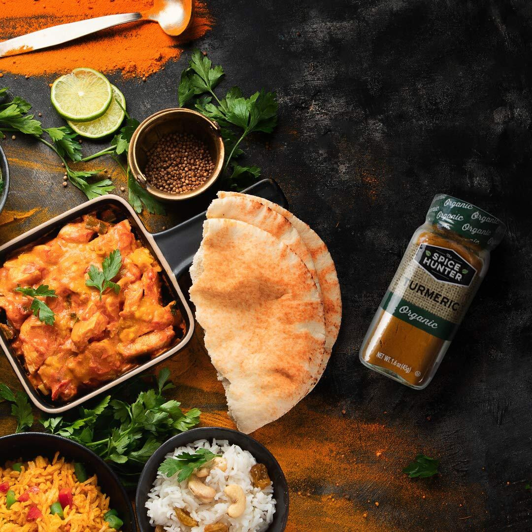 The Spice Hunter Turmeric, Ground, Organic, 1.6-Ounce Jar