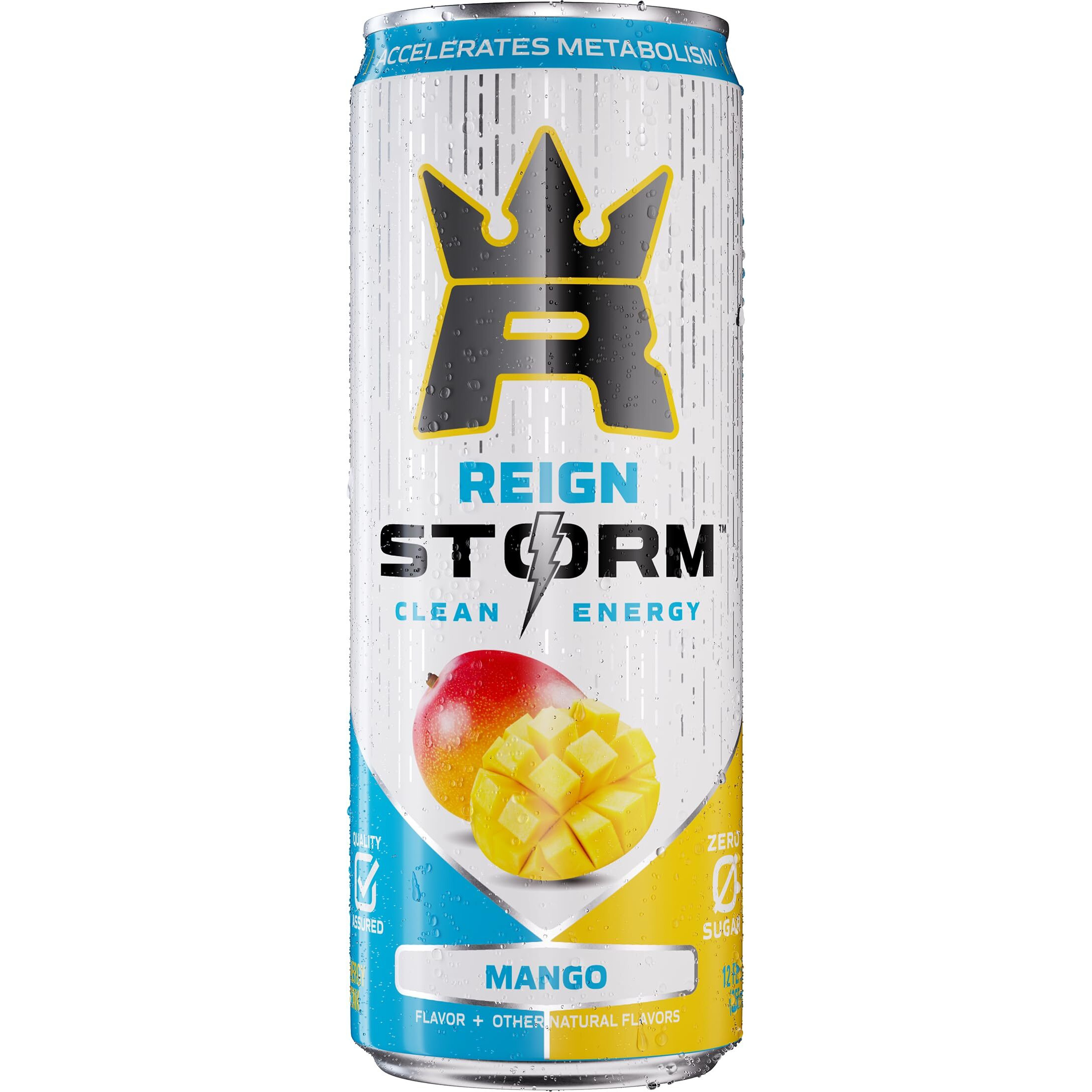 Reign Storm, Mango, Fitness & Wellness Energy Drink, 12 Fl Oz (Pack Of 12)