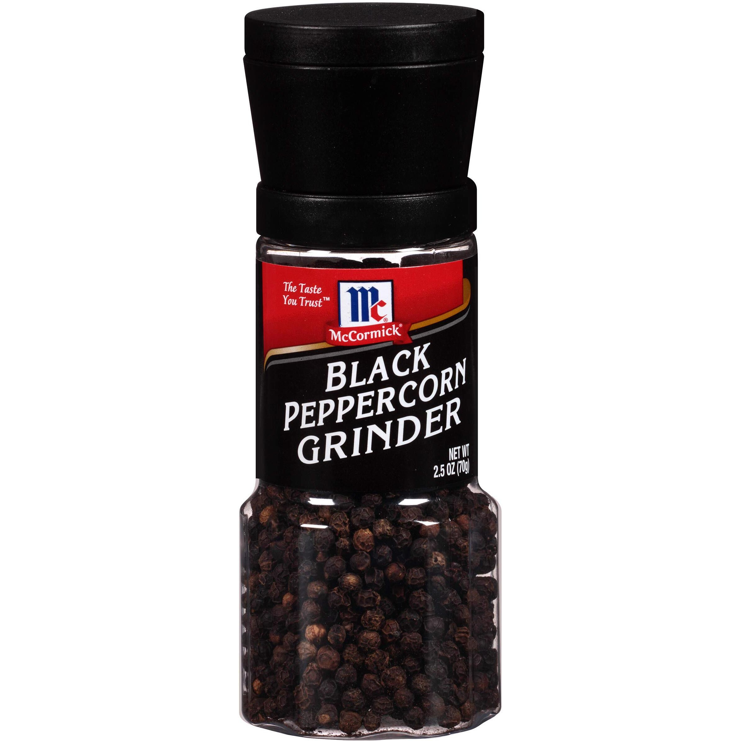 Mccormick Black Peppercorn Grinder, 2.5 Oz (Pack Of 12)