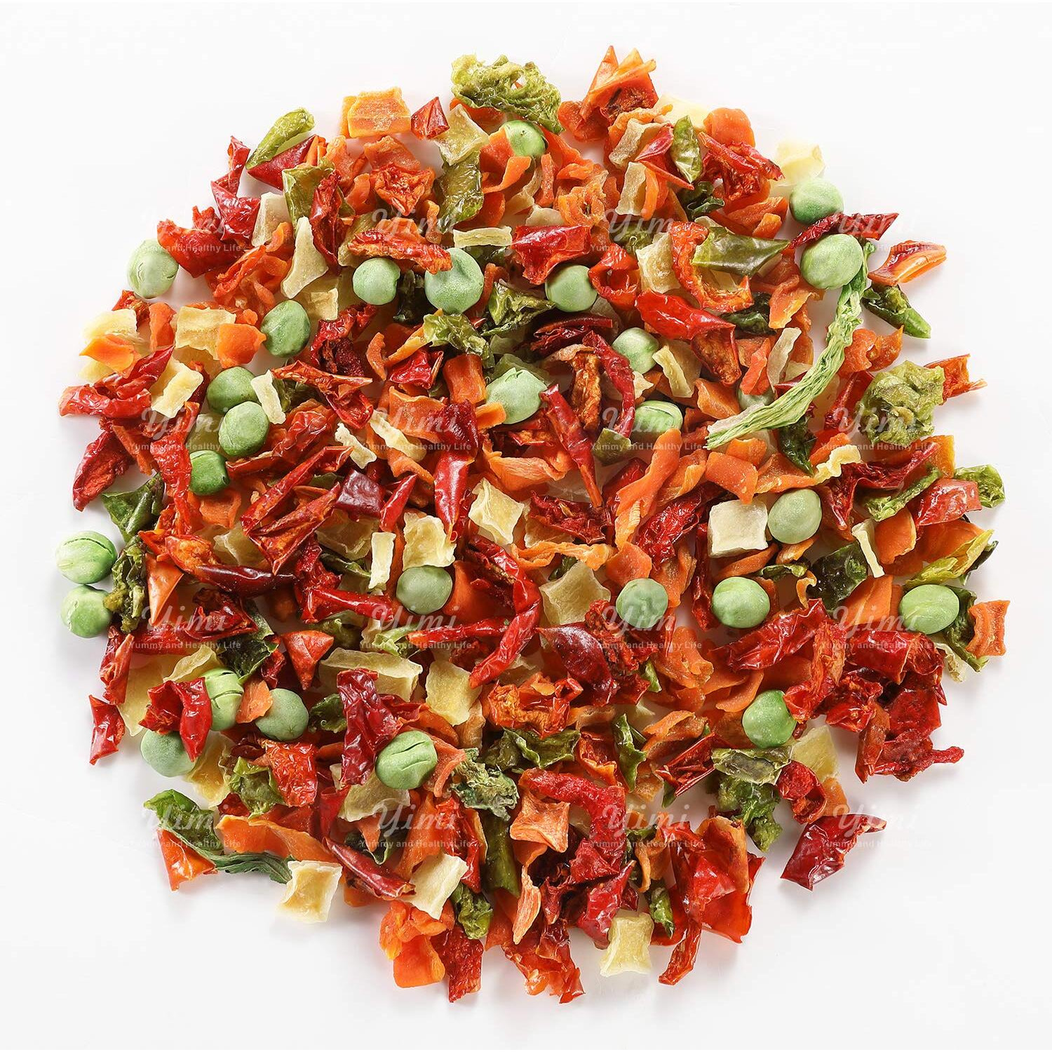 Yimi Freeze Dried Dehydrated Vegetables, Ramen Toppings Soup Mix, Dry Veggie Flakes For Noodle Cooking Camping Emergency Supply, 100% Natural, 17.6 Oz (1.1 Pounds)