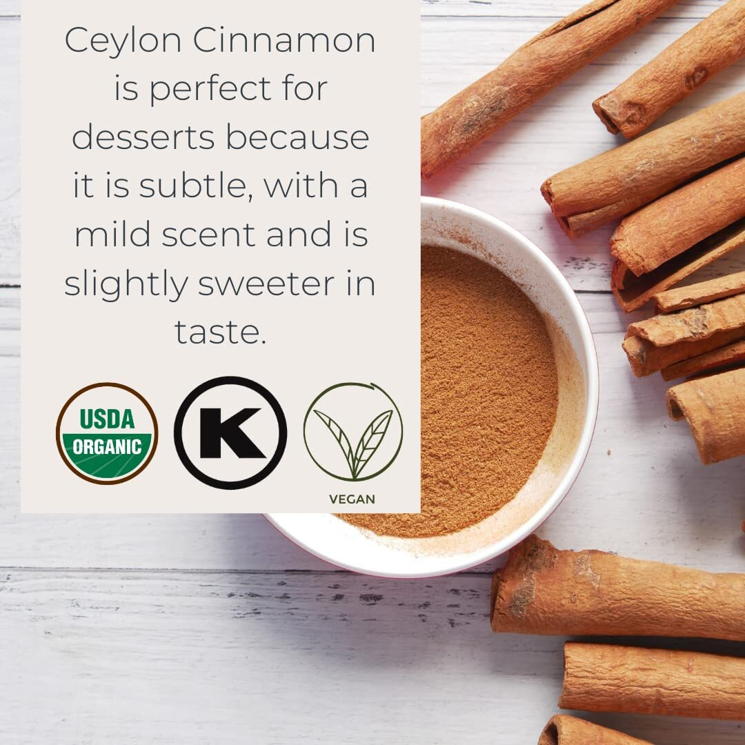 Starwest Botanicals Certified Organic Cinnamon Sticks, 1 Lb, 2 3/4"" Length | For Baking, Cooking & Beverages | Non-Gmo, Kosher Certified