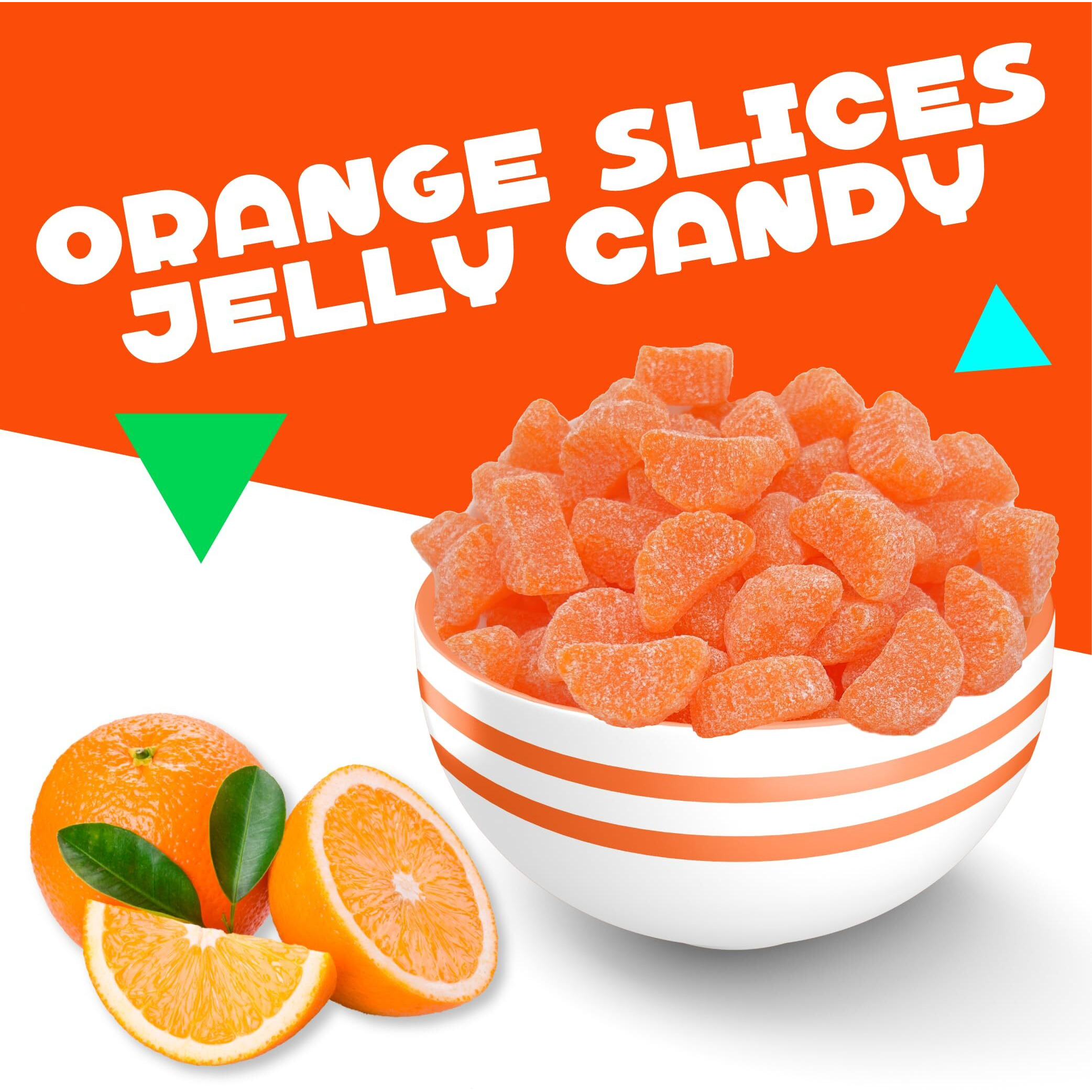 Orange Slices Jelly Candy (2 Pound Bag)