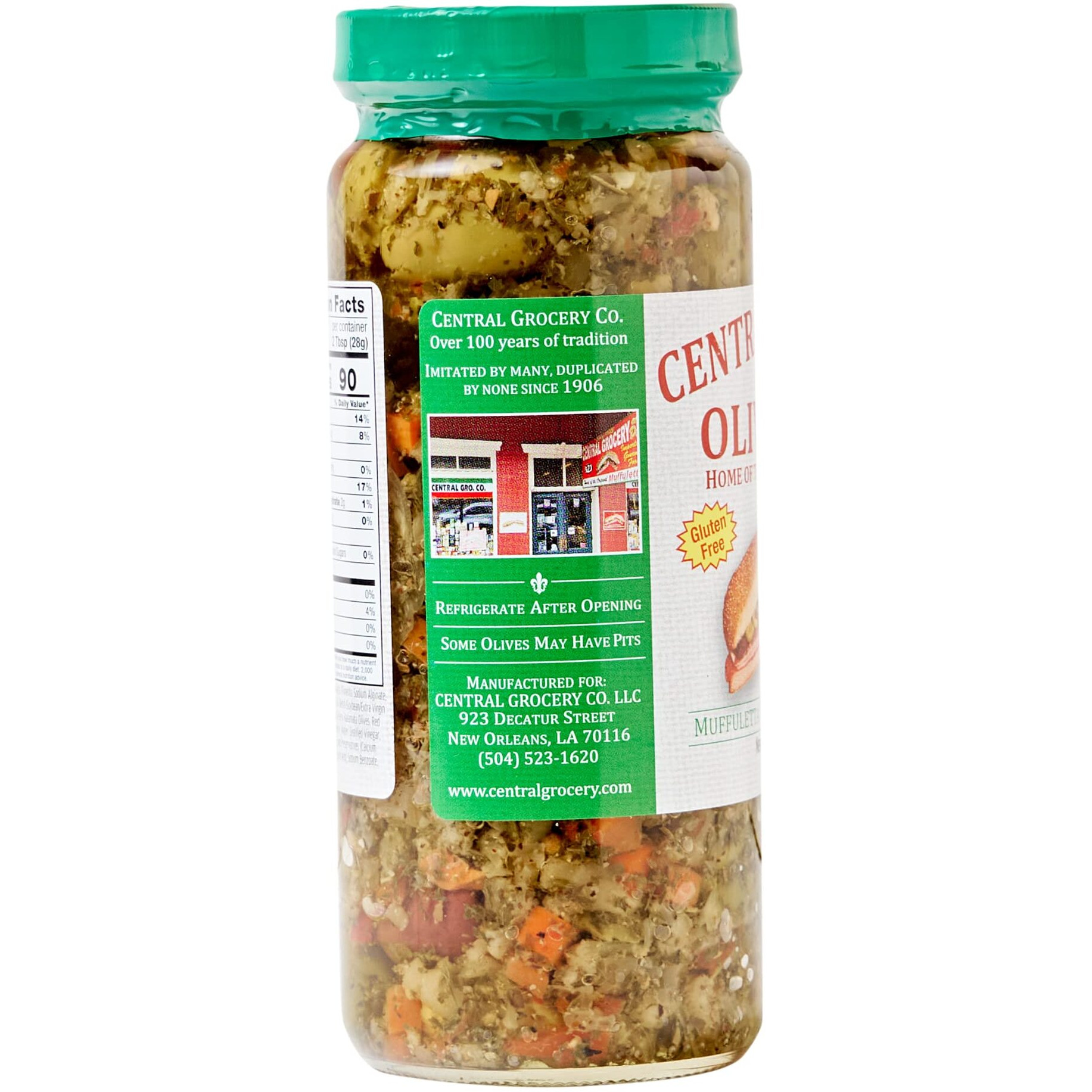 Central Grocery Olive Salad - 16 Oz (Pack Of 2) Perfect For Muffulettas, Sandwiches, Pizza Toppings, Pastas, Hot Dog Topper, Salads And More