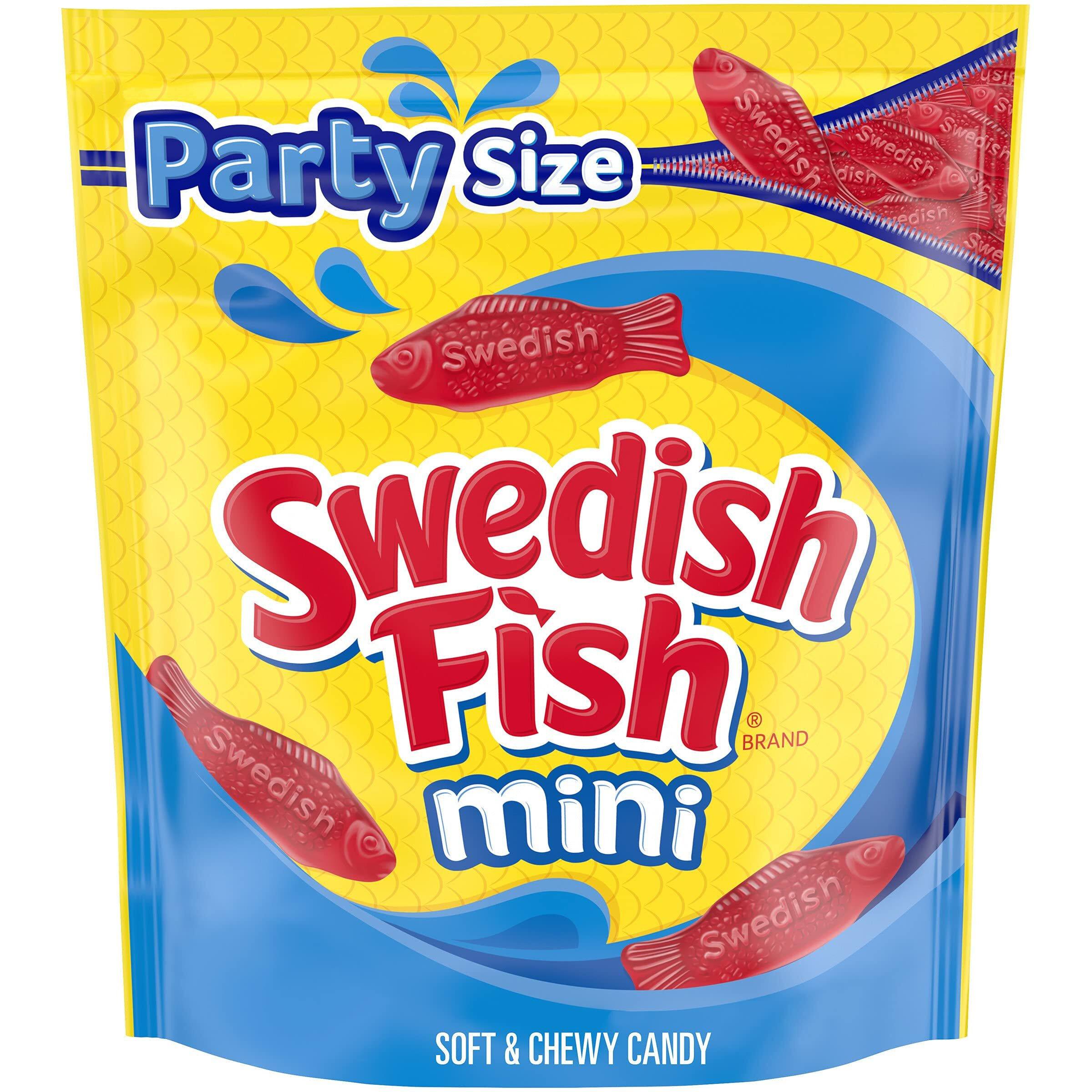 Swedish Fish Mini Candy, Original Flavor, 1 Party Size Bag (2 Lb 12.8 Oz.)