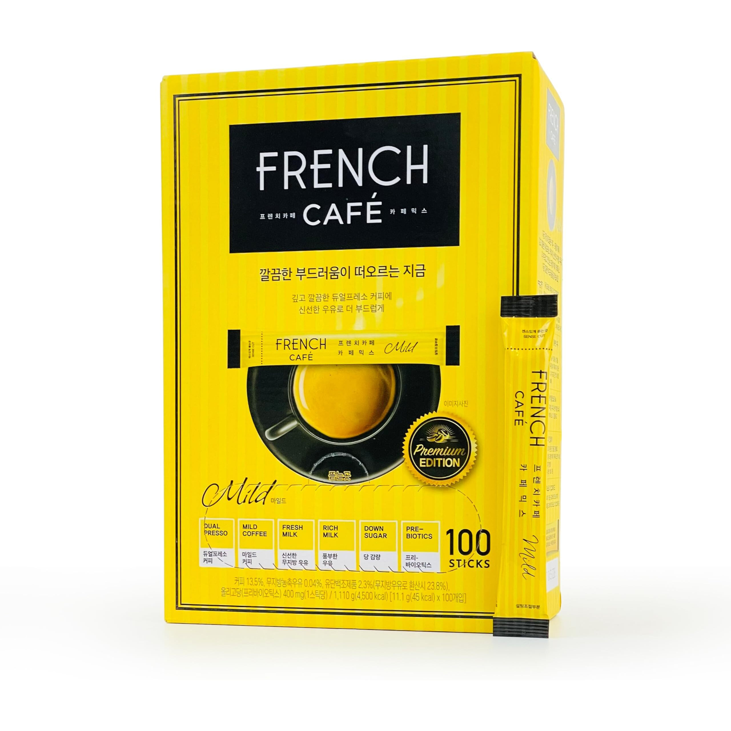 Namyang French Cafe Instant Coffee Mix 1 Gift Pack (100 Sticks) 1,160G