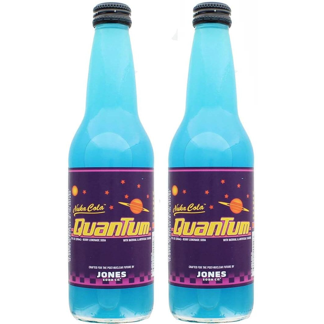 Jones Soda Fallout Nuka-Cola Quantum Official Berry Flavored Nuka-Cola Soda | 2Bottles Of 12Oz | Pack Of 2