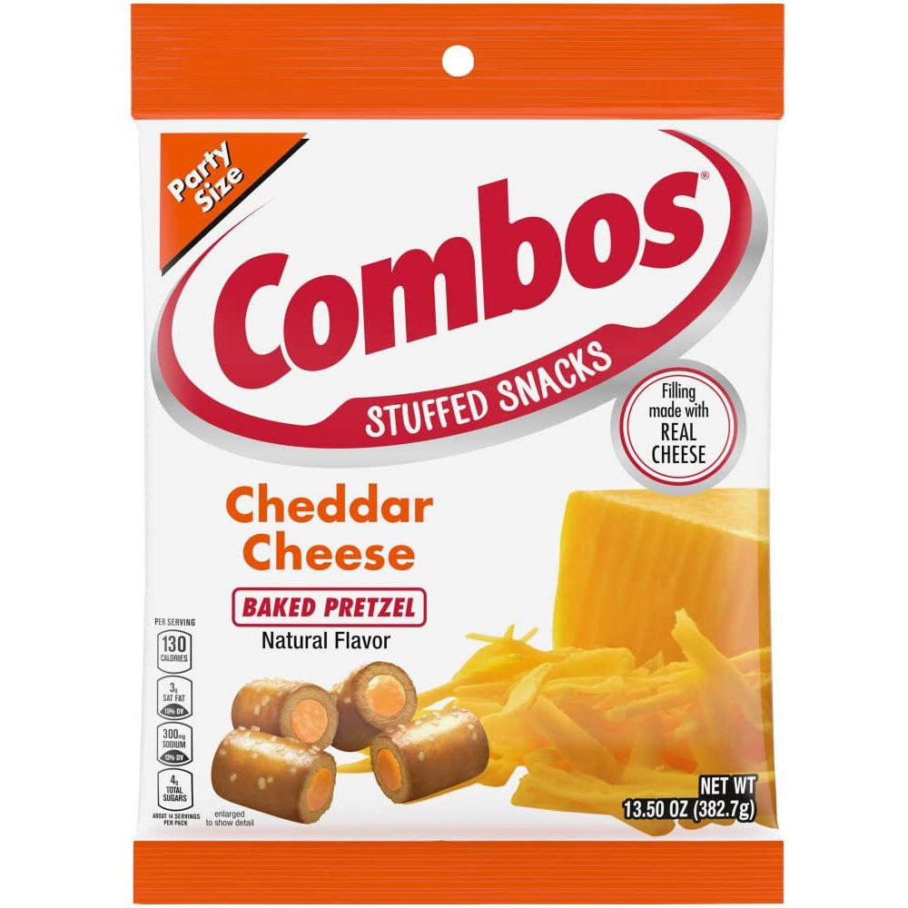 Combos Cheddar Cheese Baked Pretzel Snacks, 13.5 Oz. Bag, 13.5 Oz