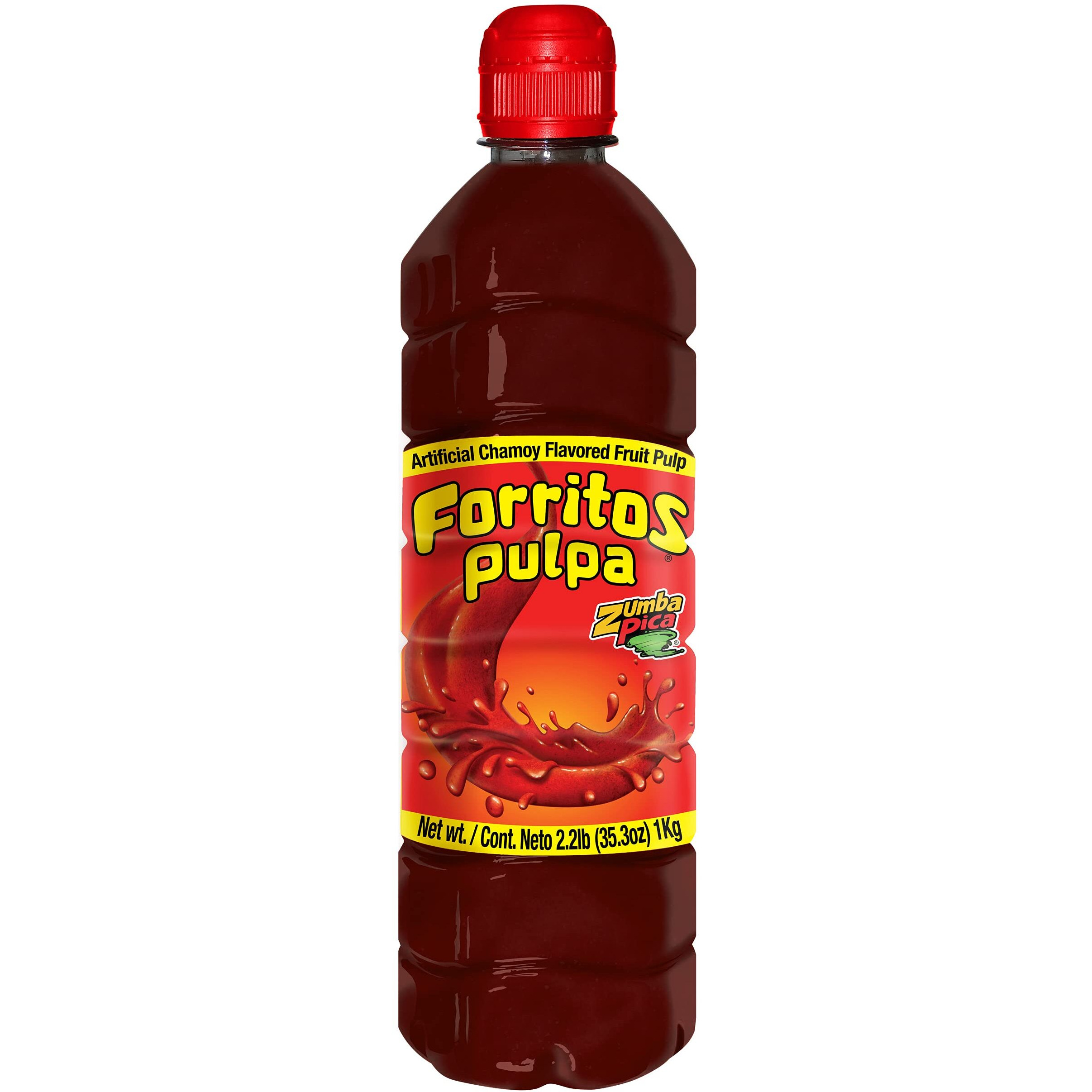 Zumba Pica Forritos Pulpa Chamoy Sauce 2.2Lb (1Kg) - Chamoy Candy - Chamoy Rim Dip For Fruit - Chamoy Rim Paste - Chilito Chamoy - Mexican Candy