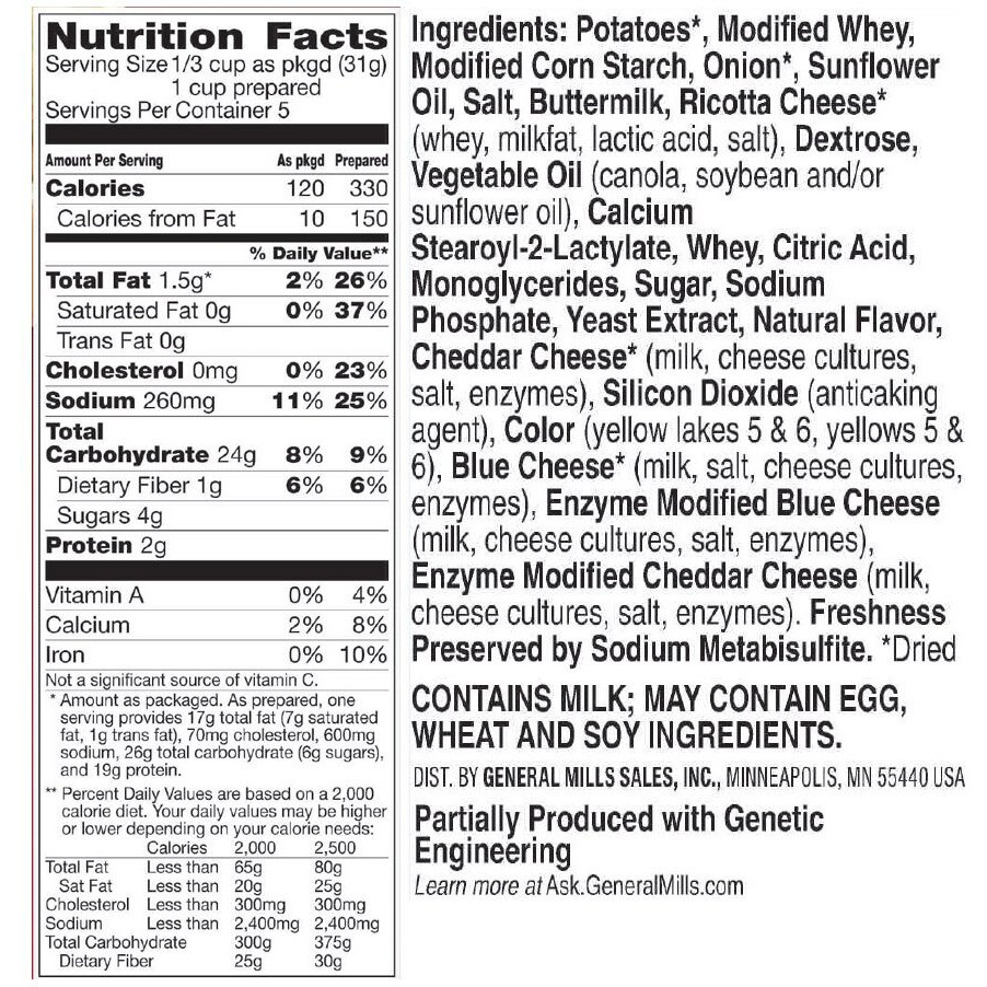 Betty Crocker Hamburger Helper, Cheesy Hashbrowns Hamburger Helper, 5.5 Oz Box (Pack Of 6)