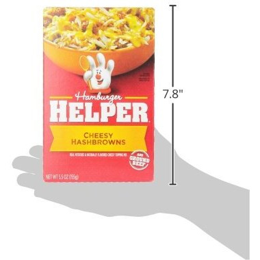 Betty Crocker Hamburger Helper, Cheesy Hashbrowns Hamburger Helper, 5.5 Oz Box (Pack Of 6)