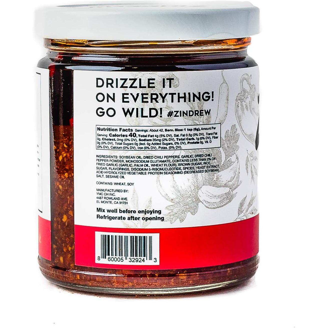Zindrew Chili Crunchy Garlic Chili Oil X Batch. Premium Spicy, Savory, Umami Gourmet All-Purpose Hot Chili Crisp Sauce (Og Batch- Very Mild Heat And X Batch- Very Spicy) 8.12Oz