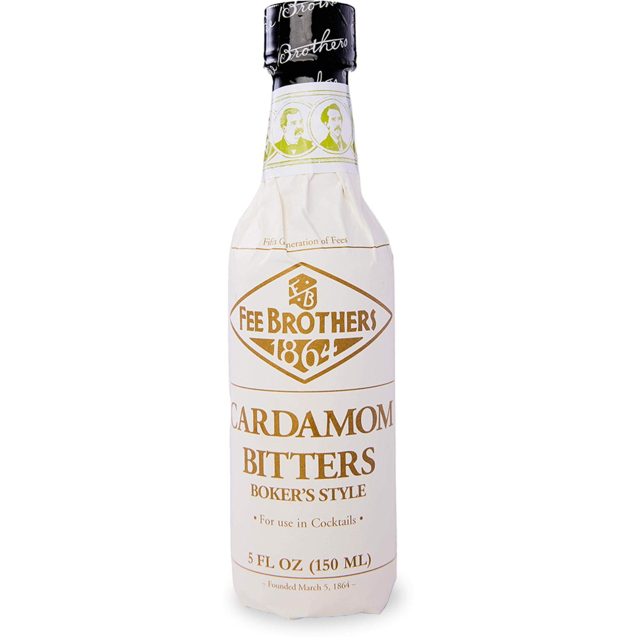 Fee Brothers Cardamom Cocktail Bitters - Aromatic Cocktail Mixer & Concentrated Flavoring, Gluten Free, Vegan-Friendly, 5 Fl Oz